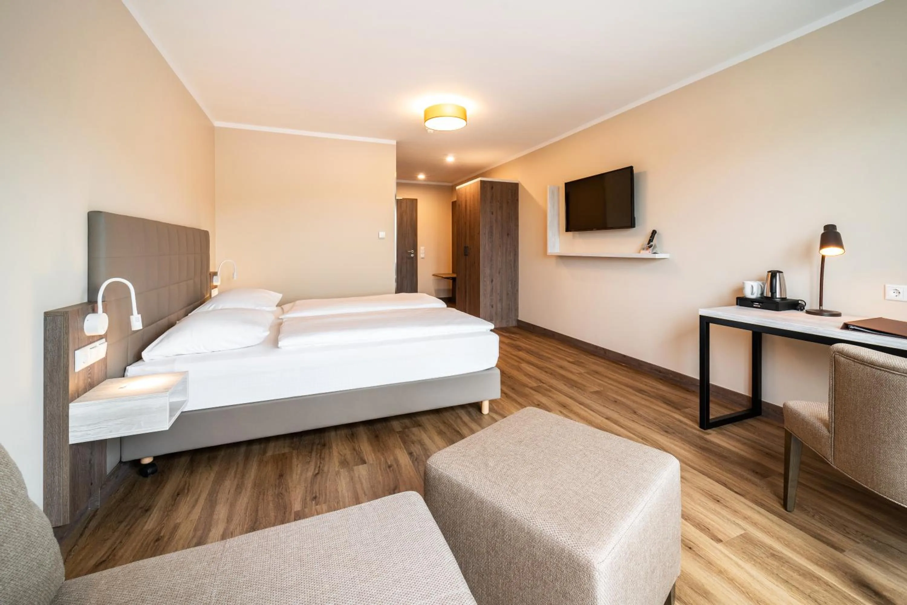 Photo of the whole room, Bed in Hotel Spree-idyll