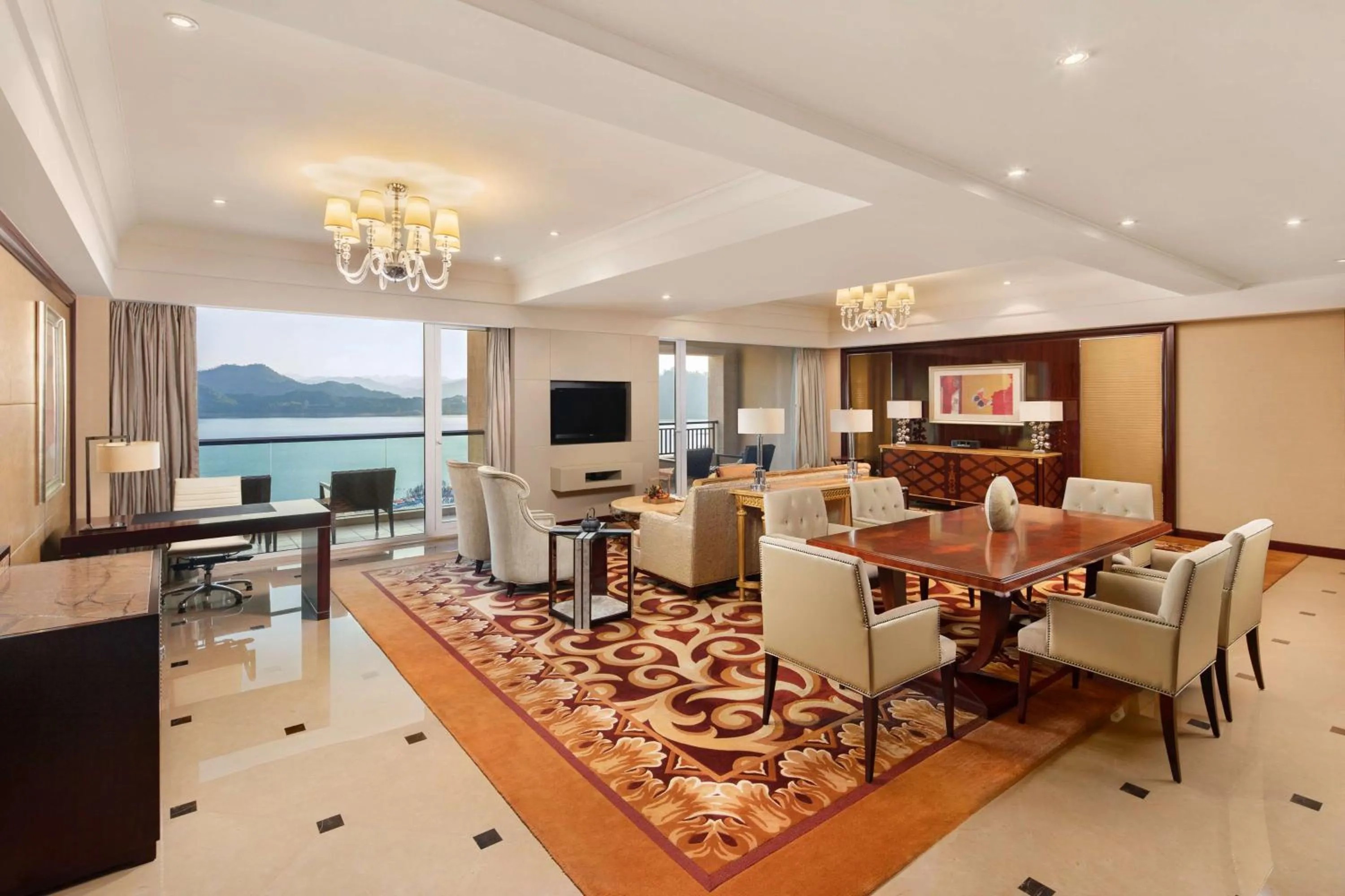 Living room in Hilton Hangzhou Qiandao Lake Resort