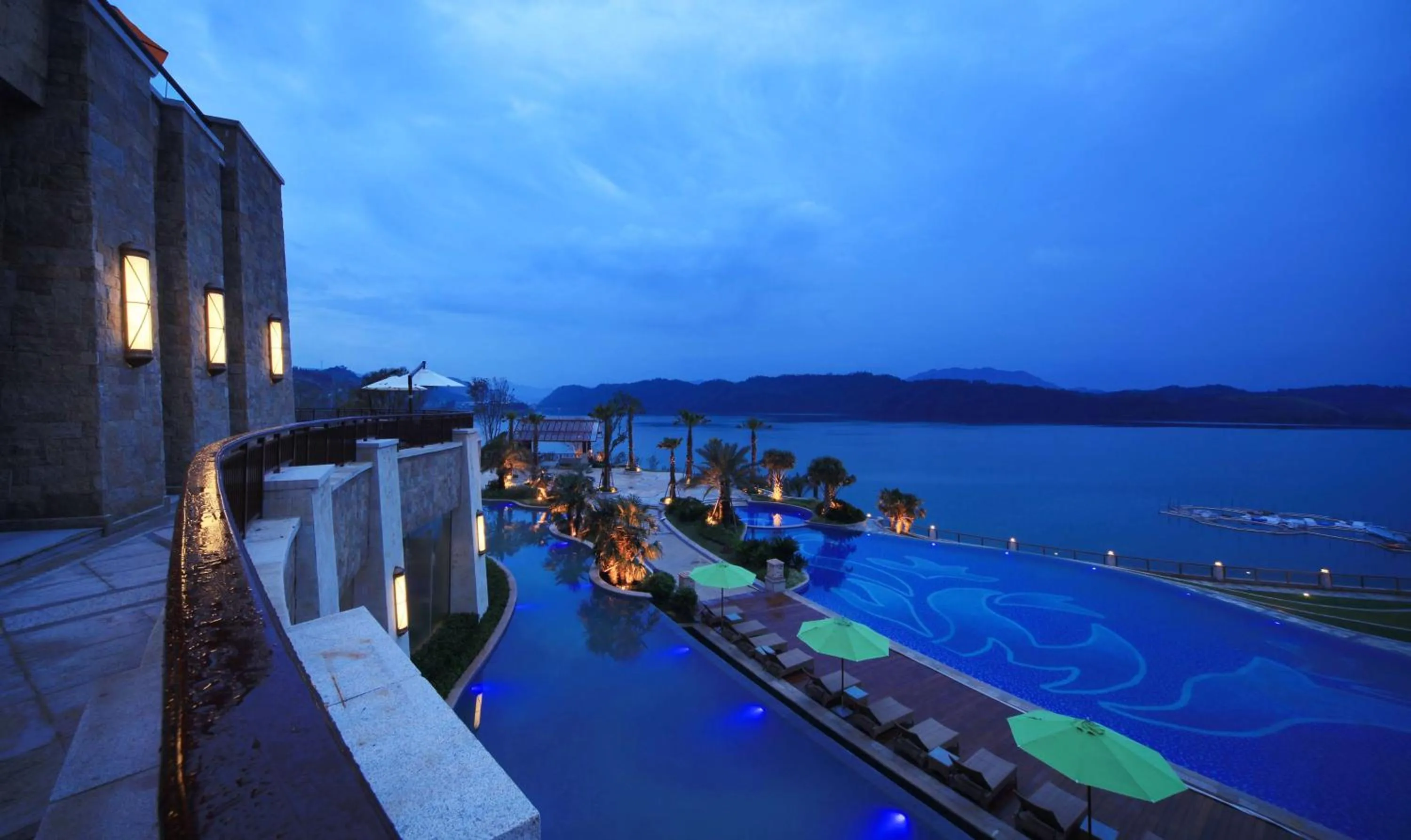 Pool view in Hilton Hangzhou Qiandao Lake Resort