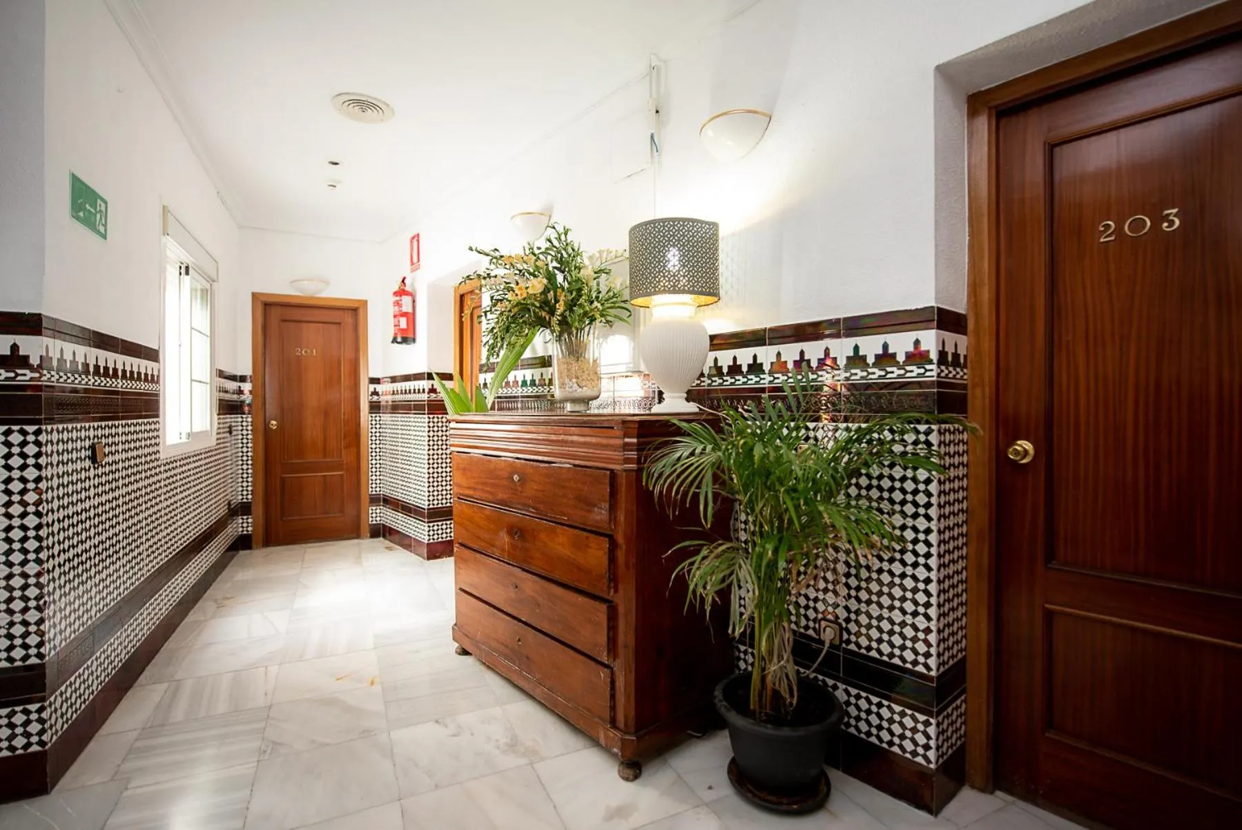 Lobby or reception in Hostal La Muralla