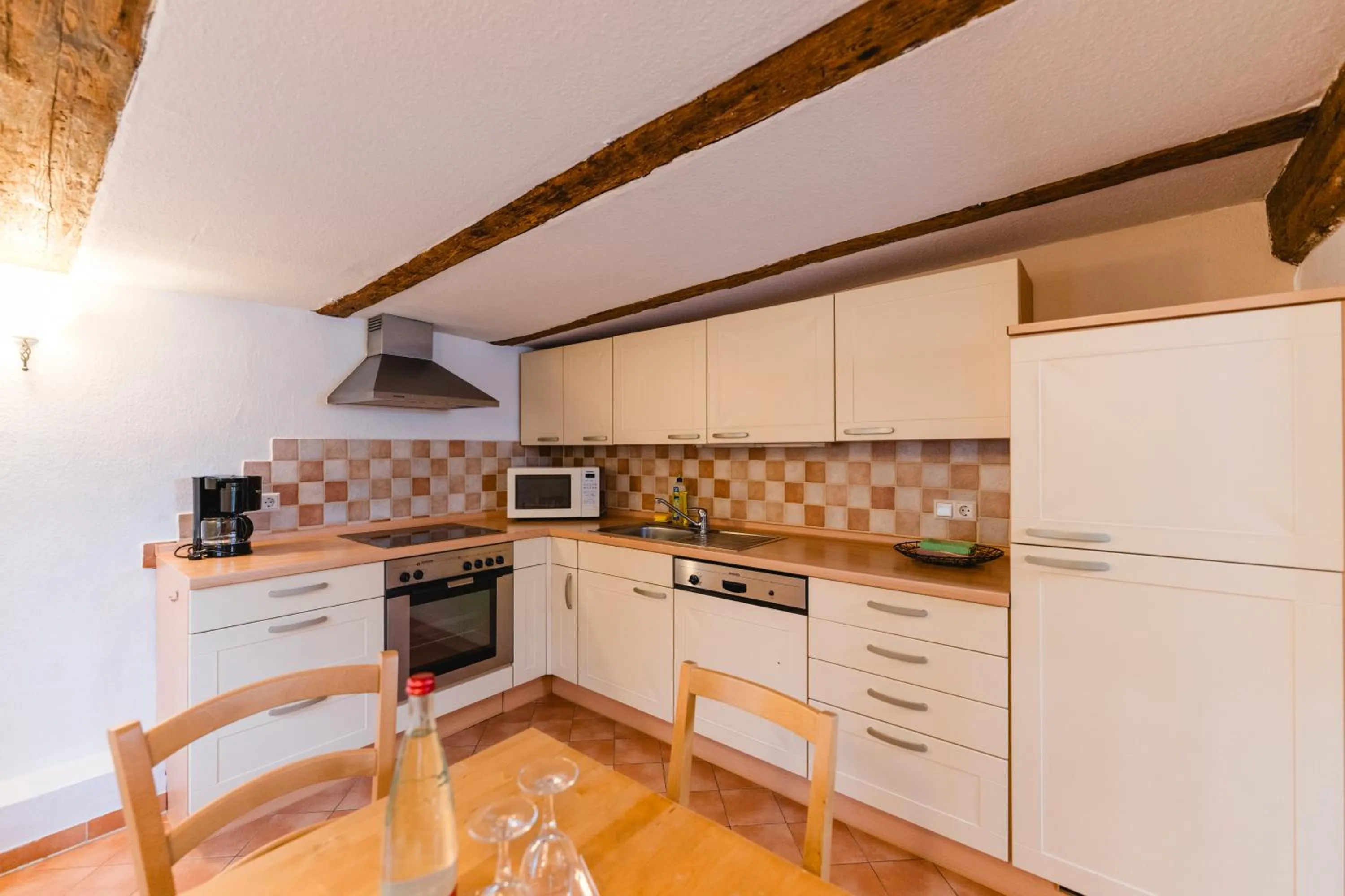 Kitchen or kitchenette in Landhotel im Hexenwinkel