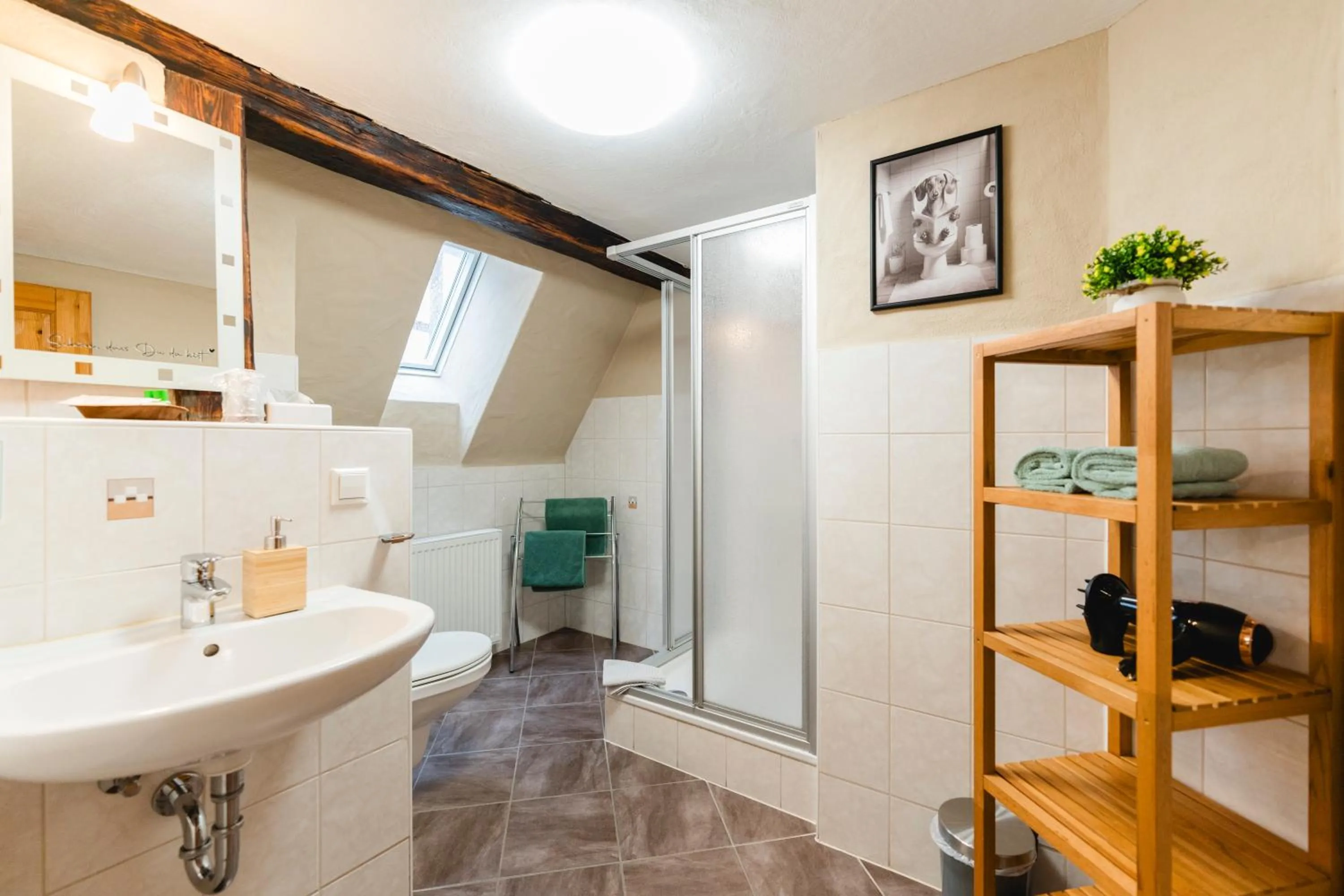 Bathroom in Landhotel im Hexenwinkel