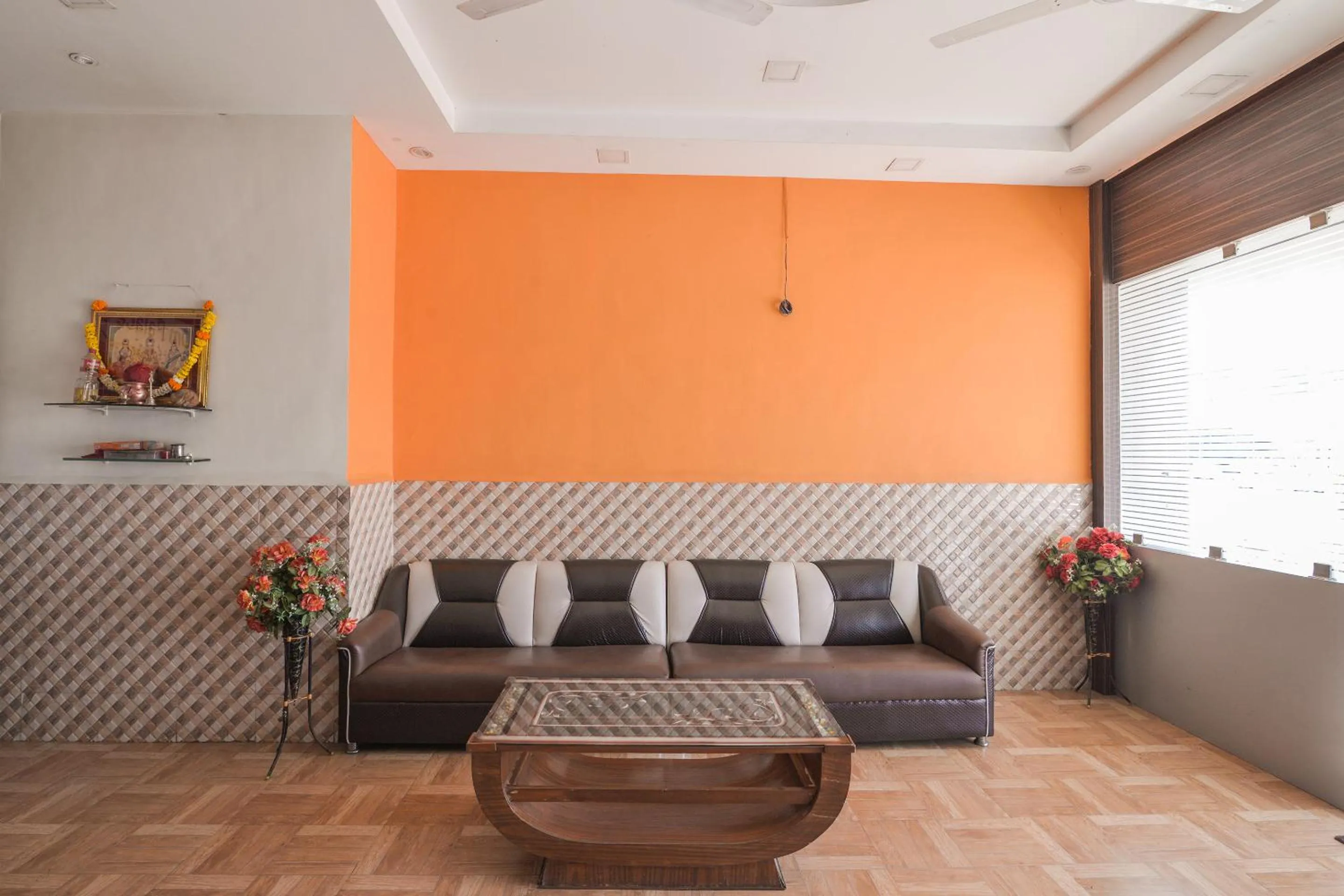 Seating area in Hotel Om Palace