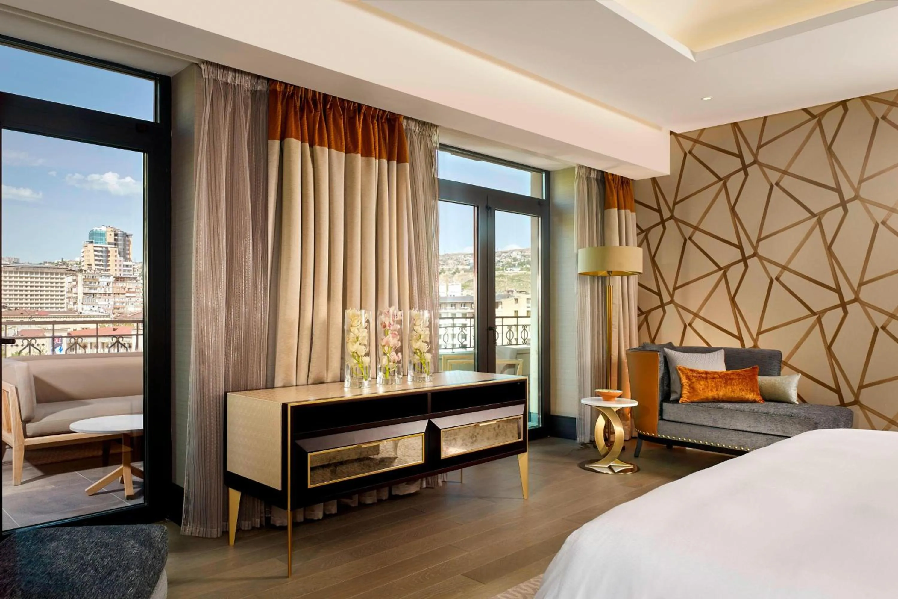 Bedroom, Bed in The Alexander, a Luxury Collection Hotel, Yerevan