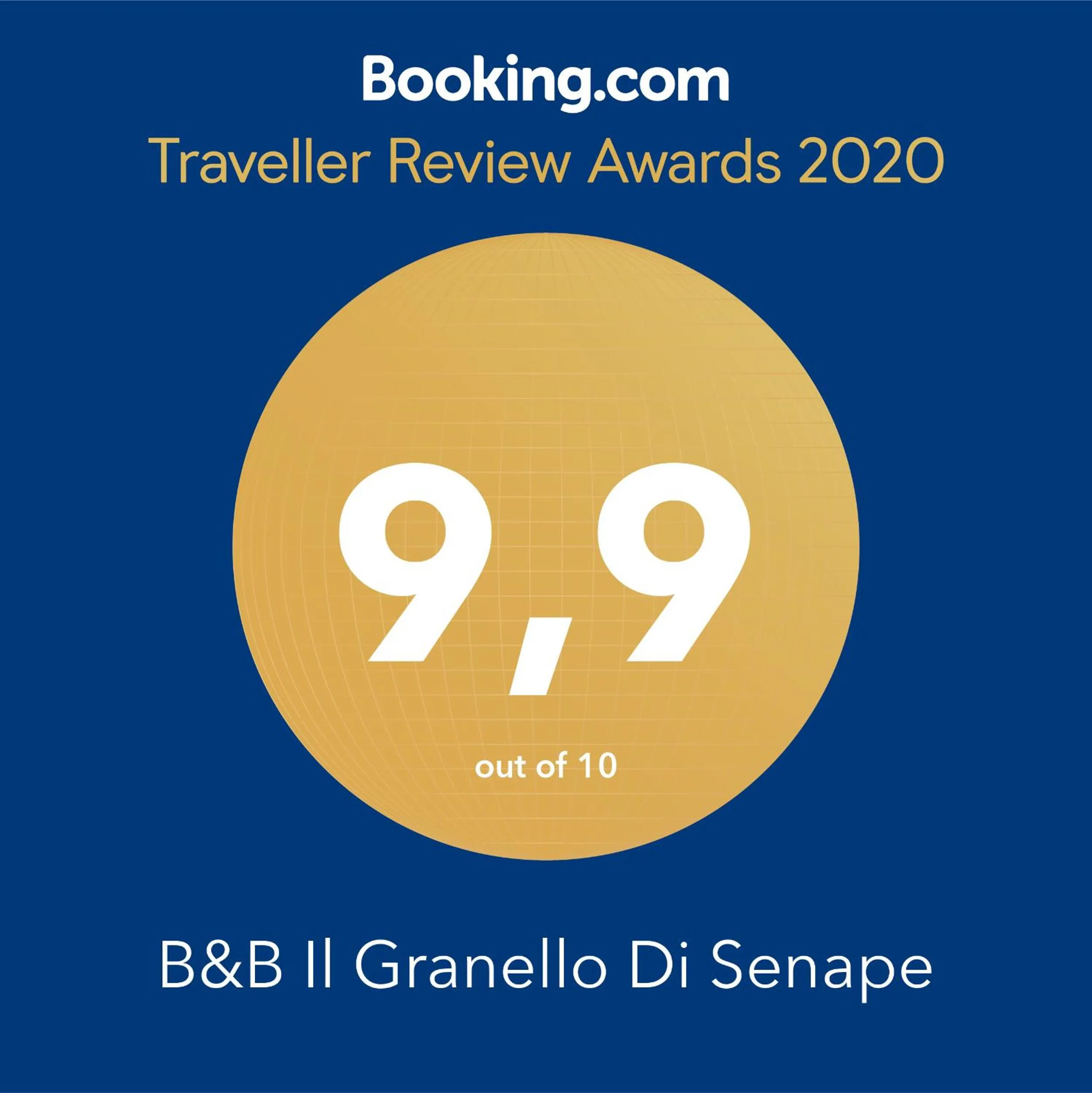 Certificate/Award in B&B Il Granello Di Senape