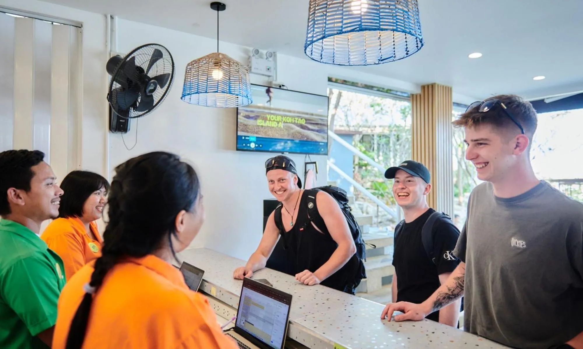 Lobby or reception in Lub d Koh Tao Tanote Bay
