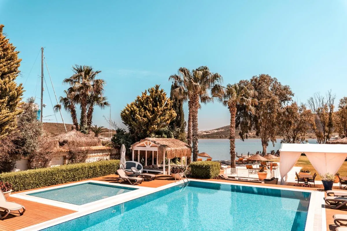Pool view in Antmare Hotel