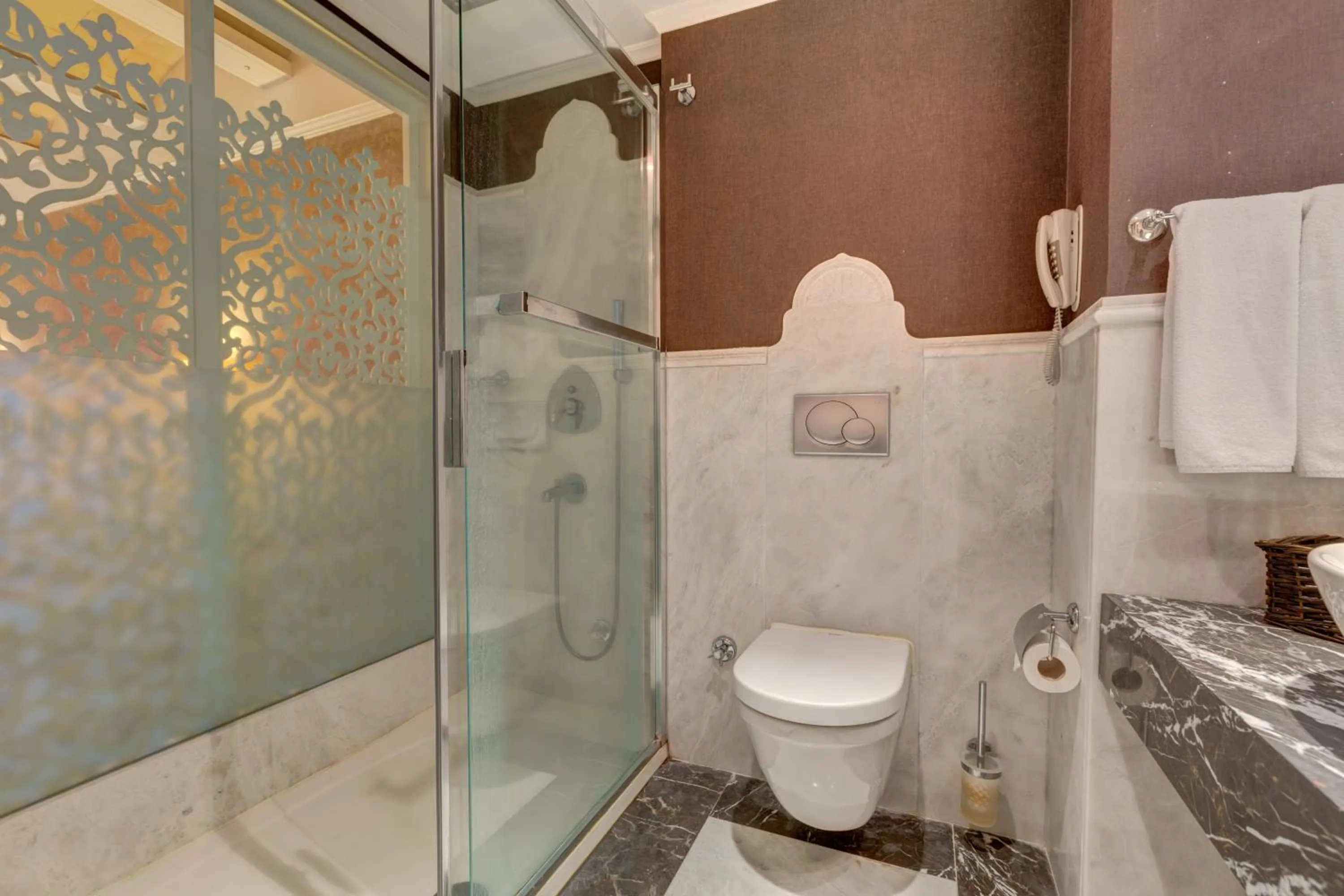 Bathroom in Antmare Hotel