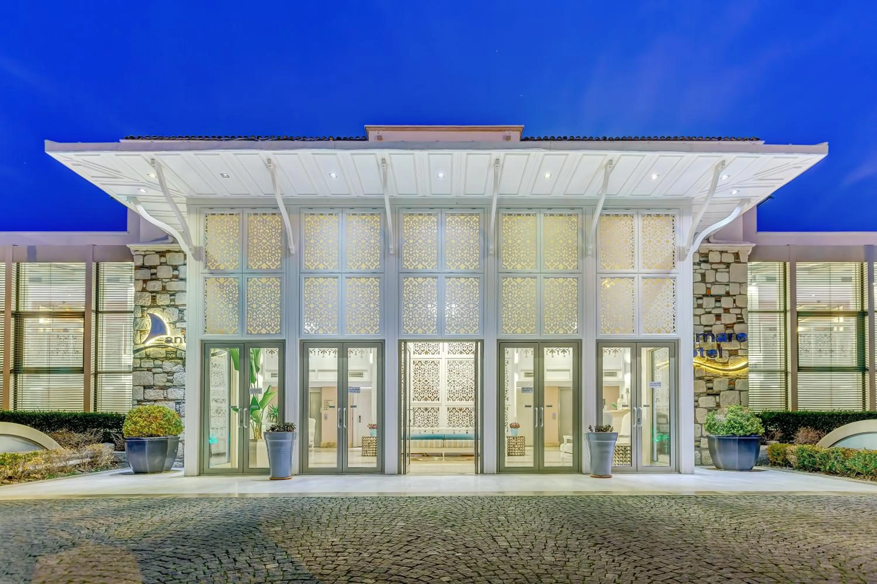 Facade/entrance in Antmare Hotel
