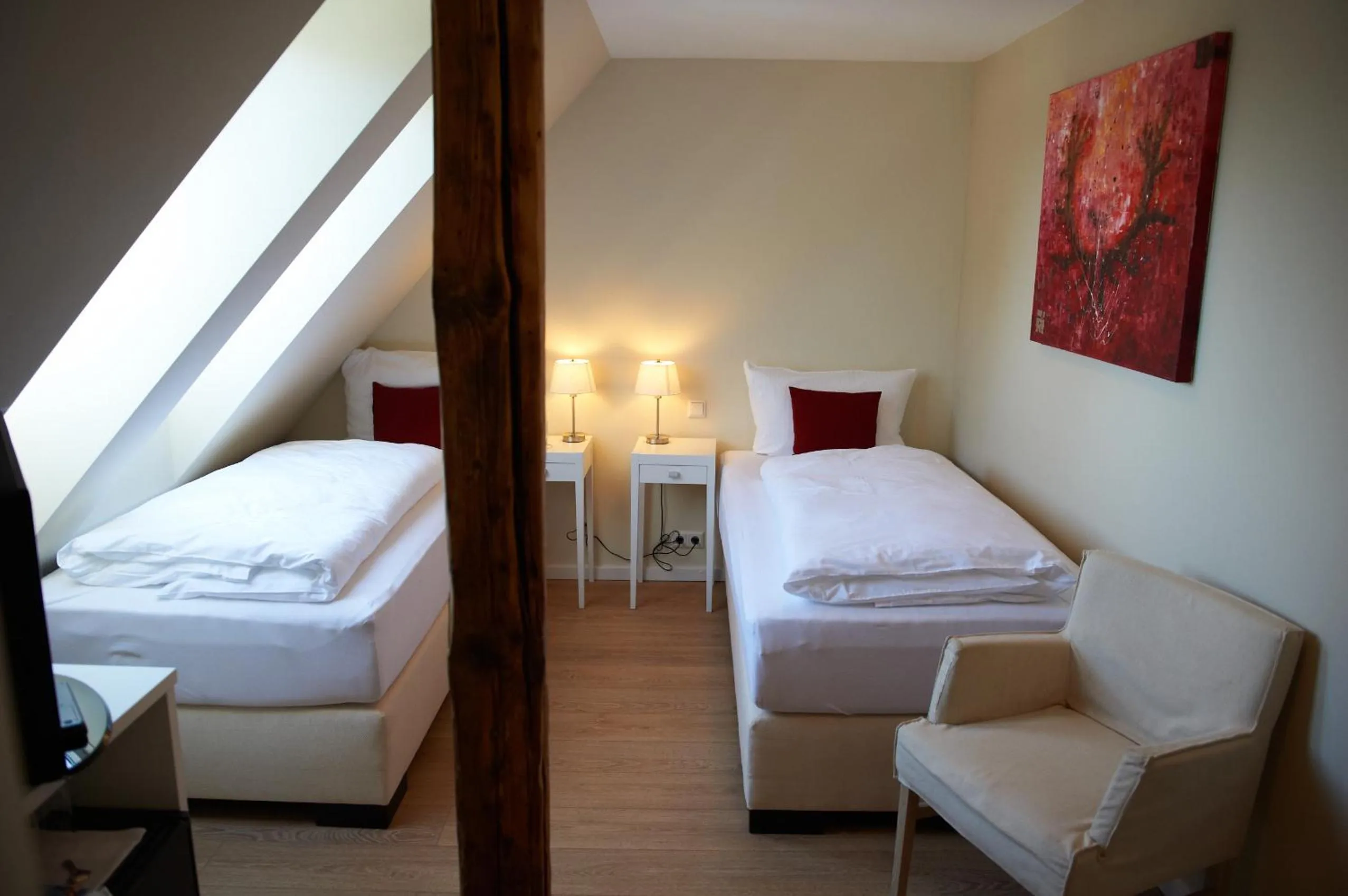 Bed in Hotel Havelser Hof