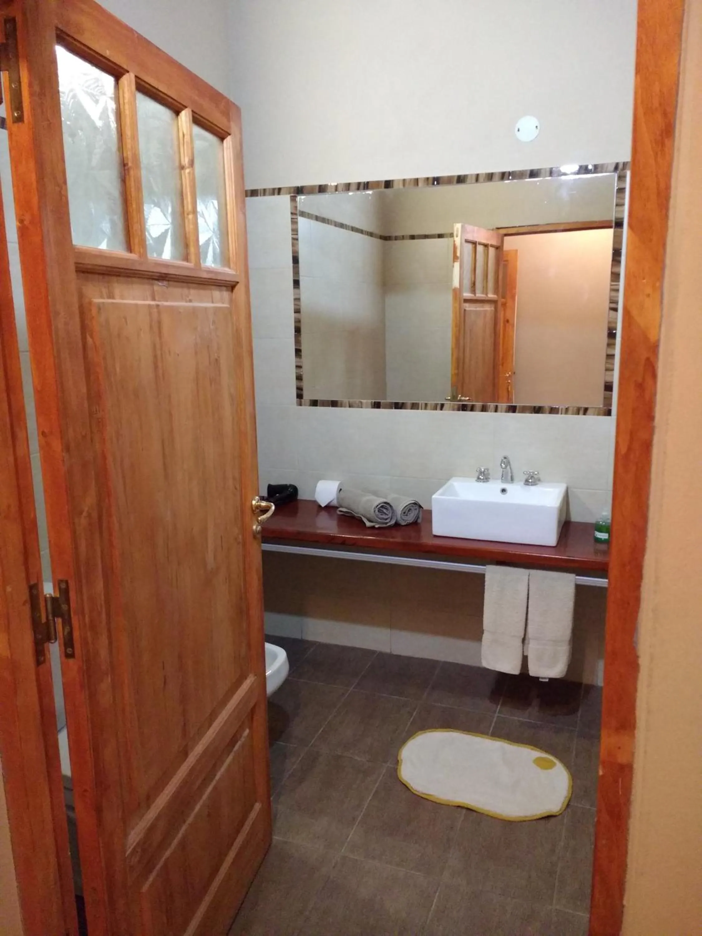 Bathroom in Posada Cavieres Wine Farm