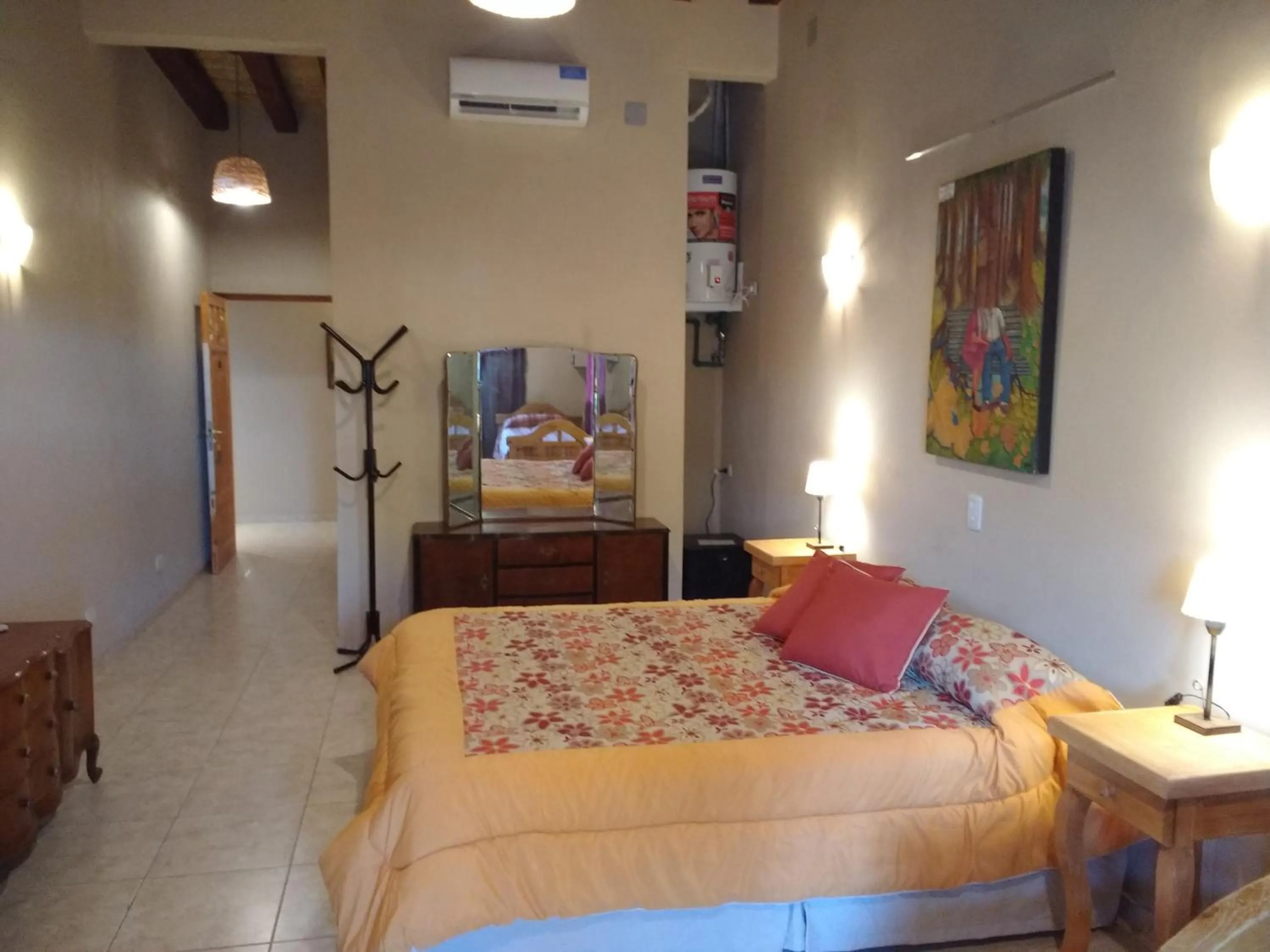 Bed in Posada Cavieres Wine Farm