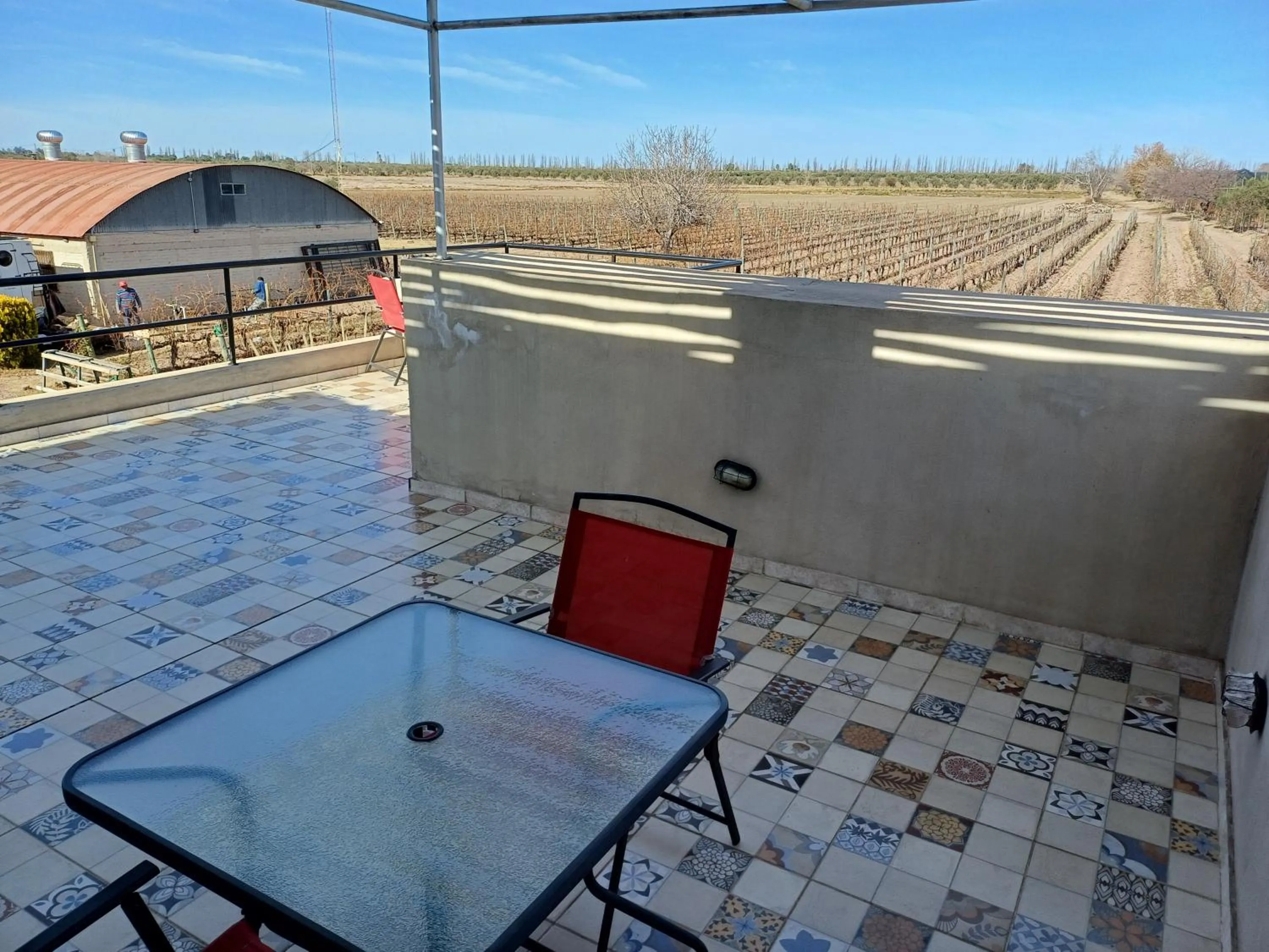 Patio in Posada Cavieres Wine Farm