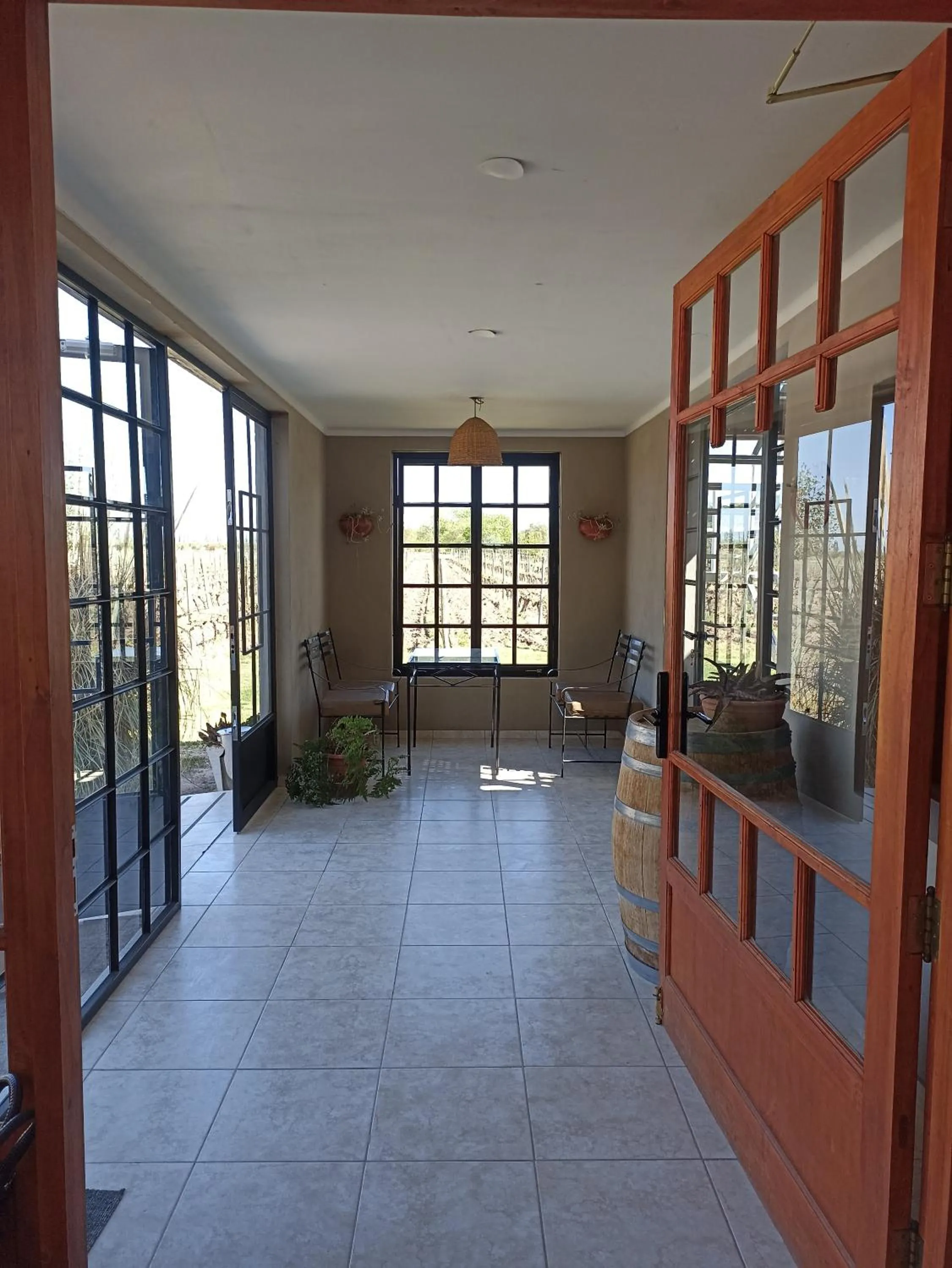 Patio in Posada Cavieres Wine Farm