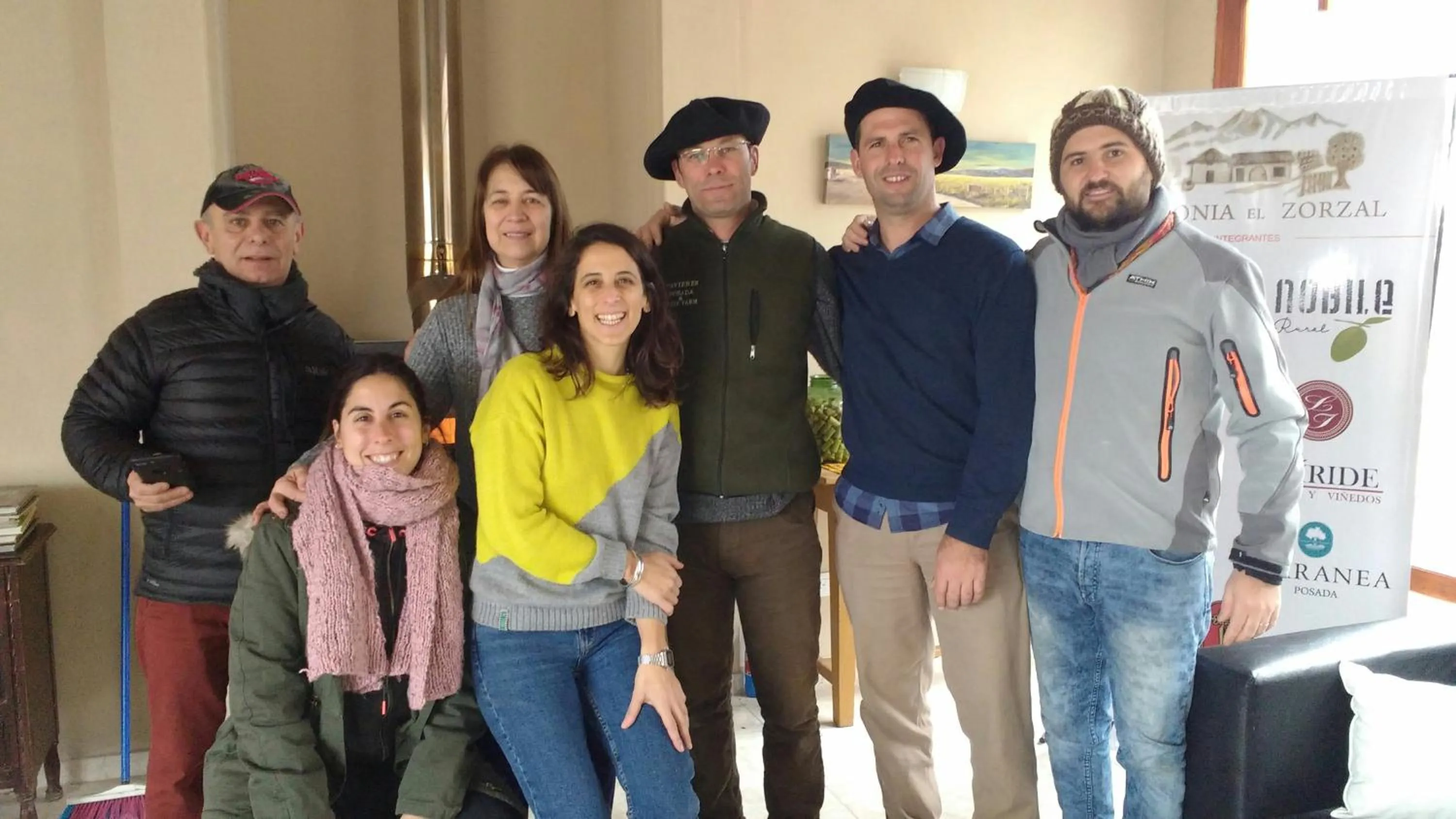 group of guests in Posada Cavieres Wine Farm