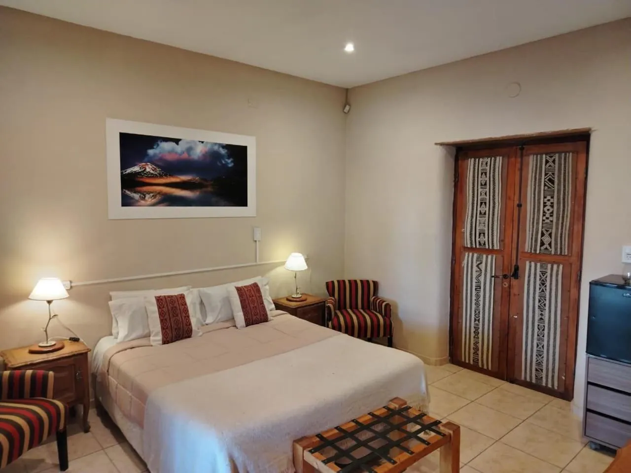 Bed in Posada Cavieres Wine Farm