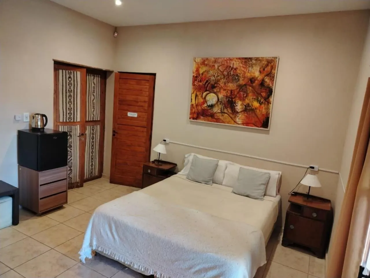 Bed in Posada Cavieres Wine Farm