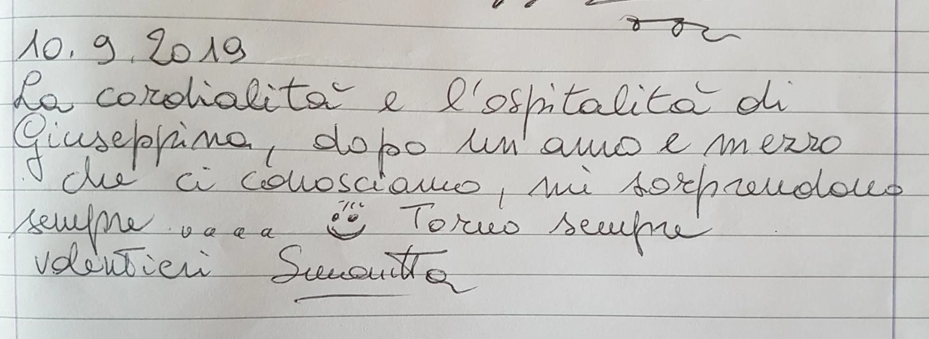 Text overlay in B&B Regina Elena