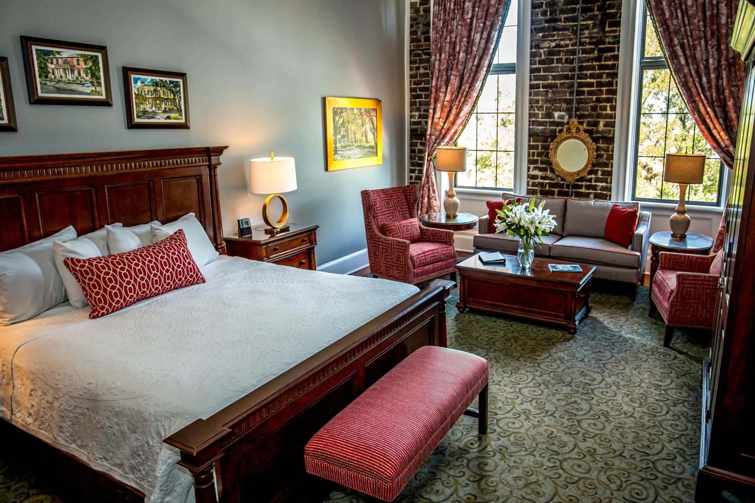 Photo of the whole room, Bed in East Bay Inn, Historic Inns of Savannah Collection