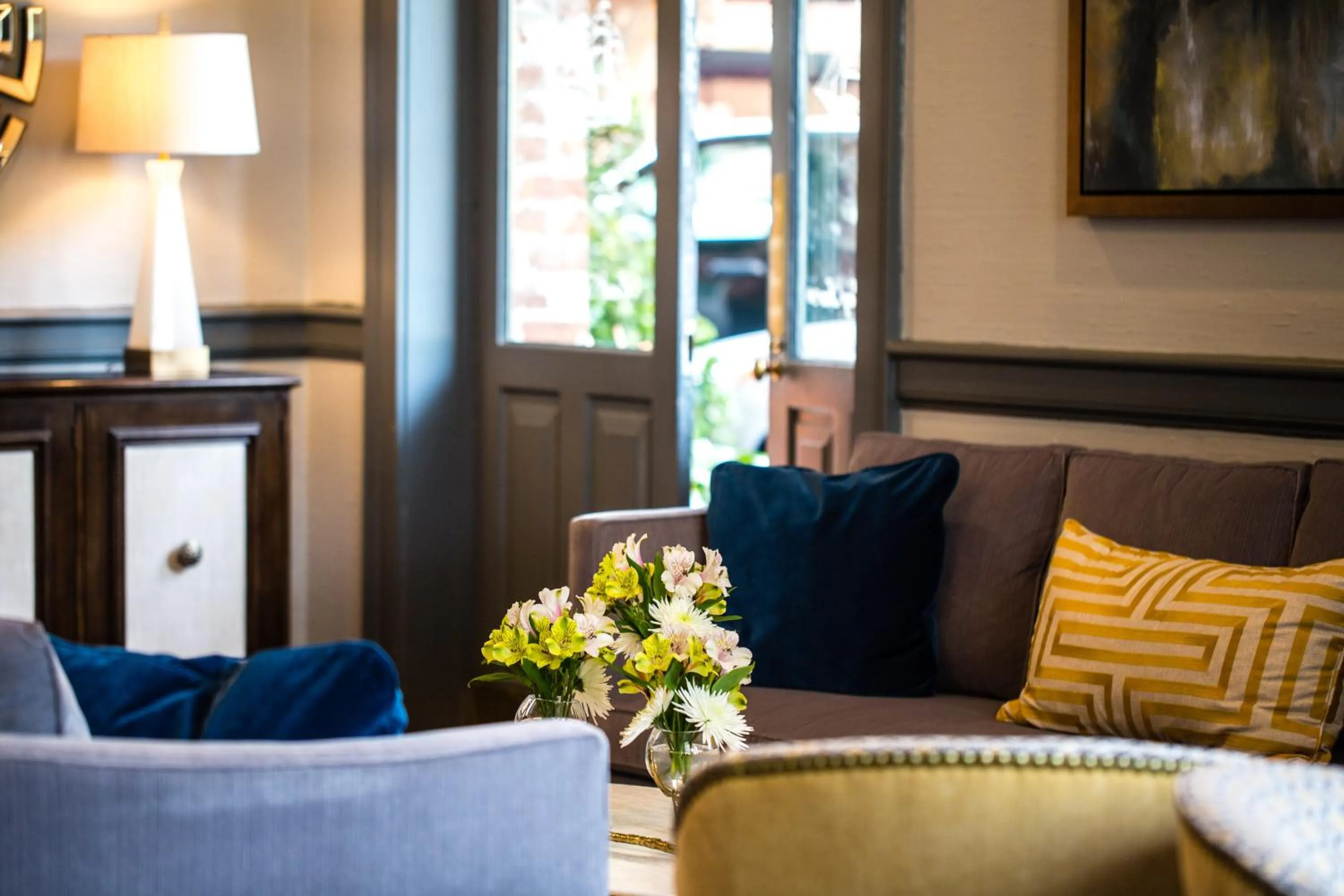 Lobby or reception in East Bay Inn, Historic Inns of Savannah Collection