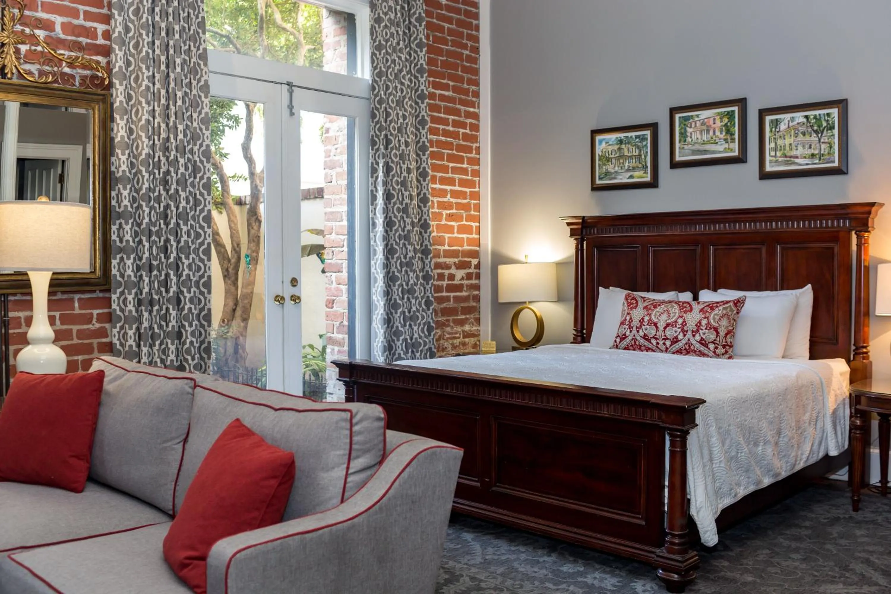 Bed in East Bay Inn, Historic Inns of Savannah Collection