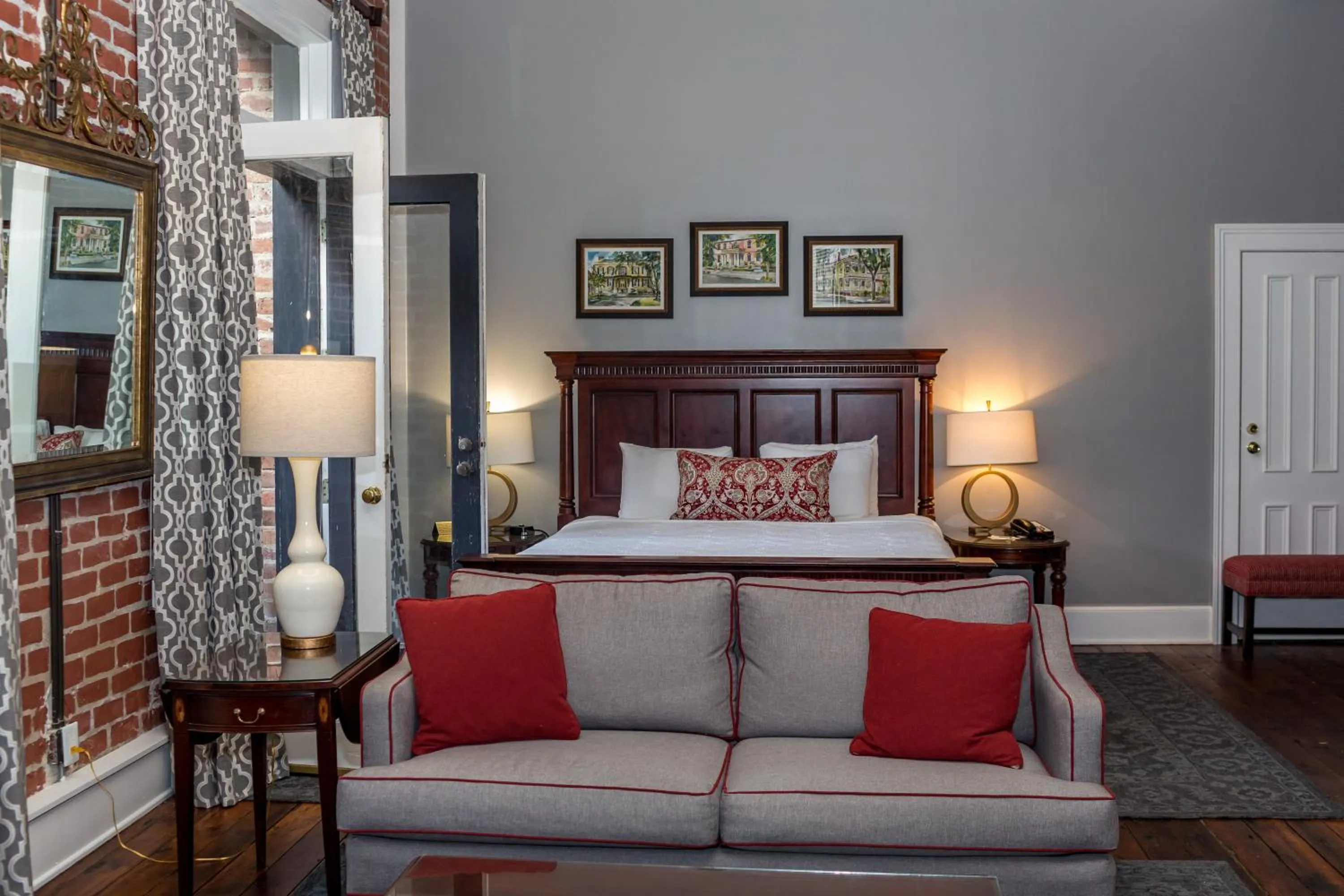Bed in East Bay Inn, Historic Inns of Savannah Collection