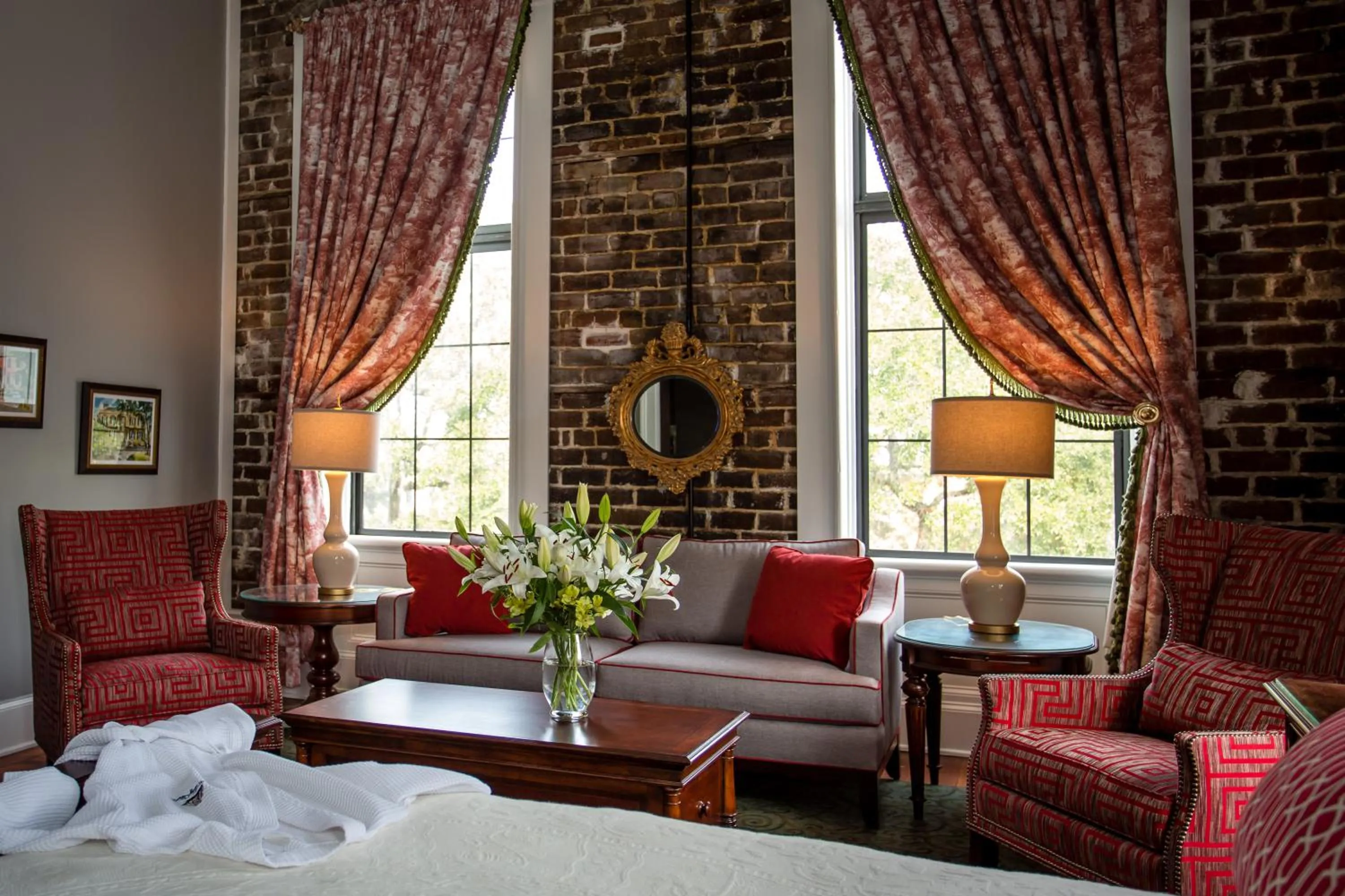 Living room in East Bay Inn, Historic Inns of Savannah Collection