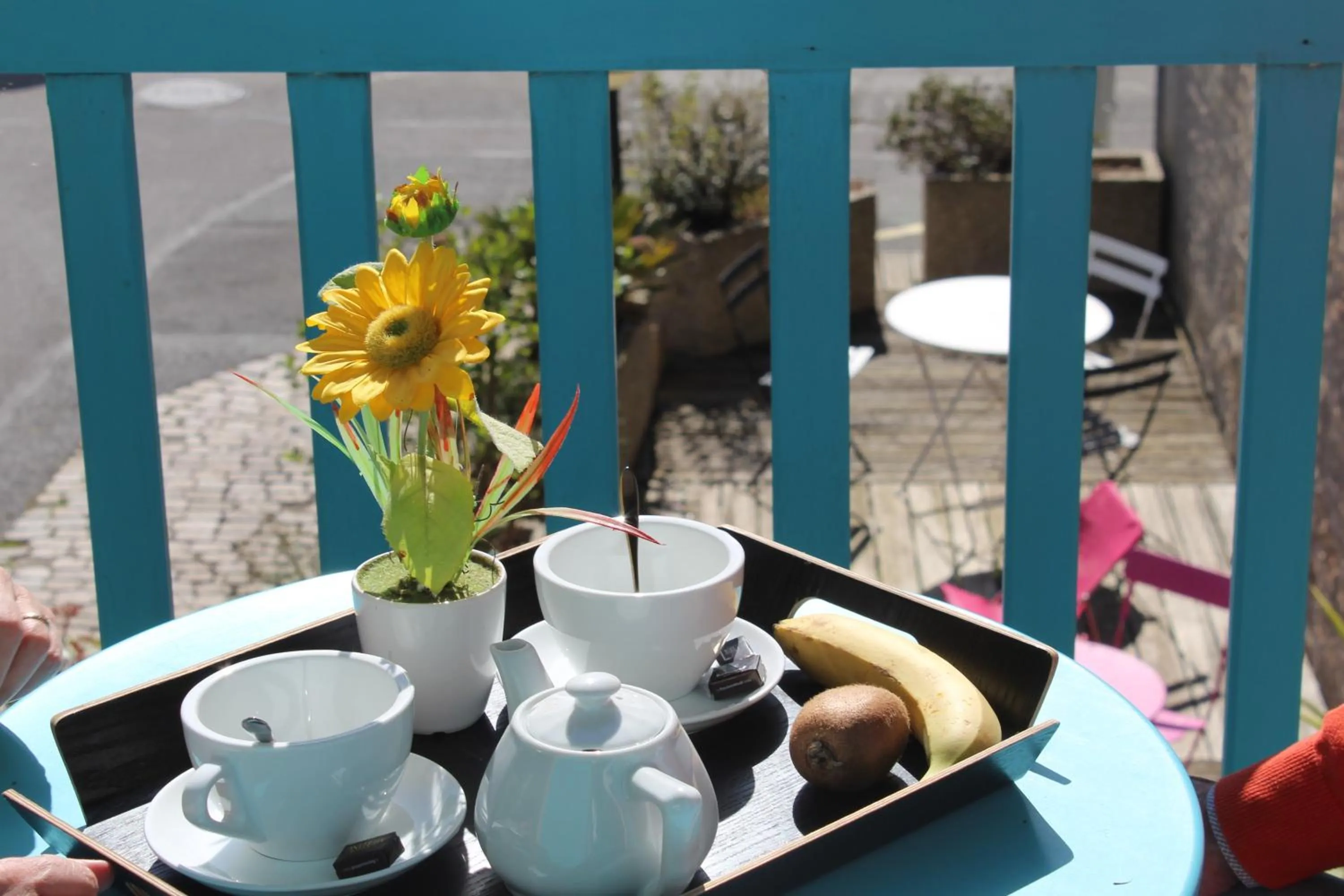 Balcony/Terrace in Hotel Au Marais