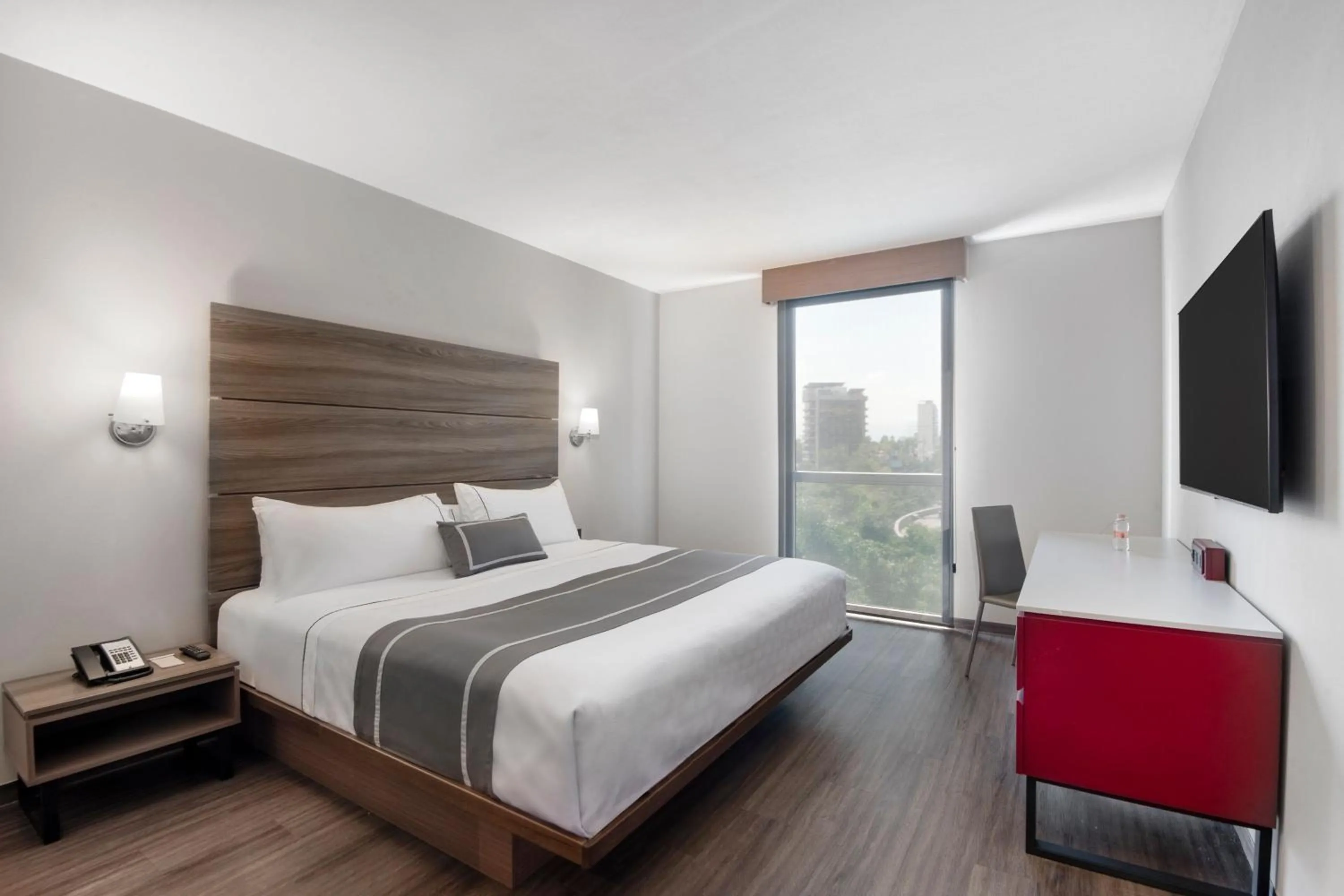 Bedroom, Bed in City Express Plus by Marriott Ciudad de México Insurgentes Sur