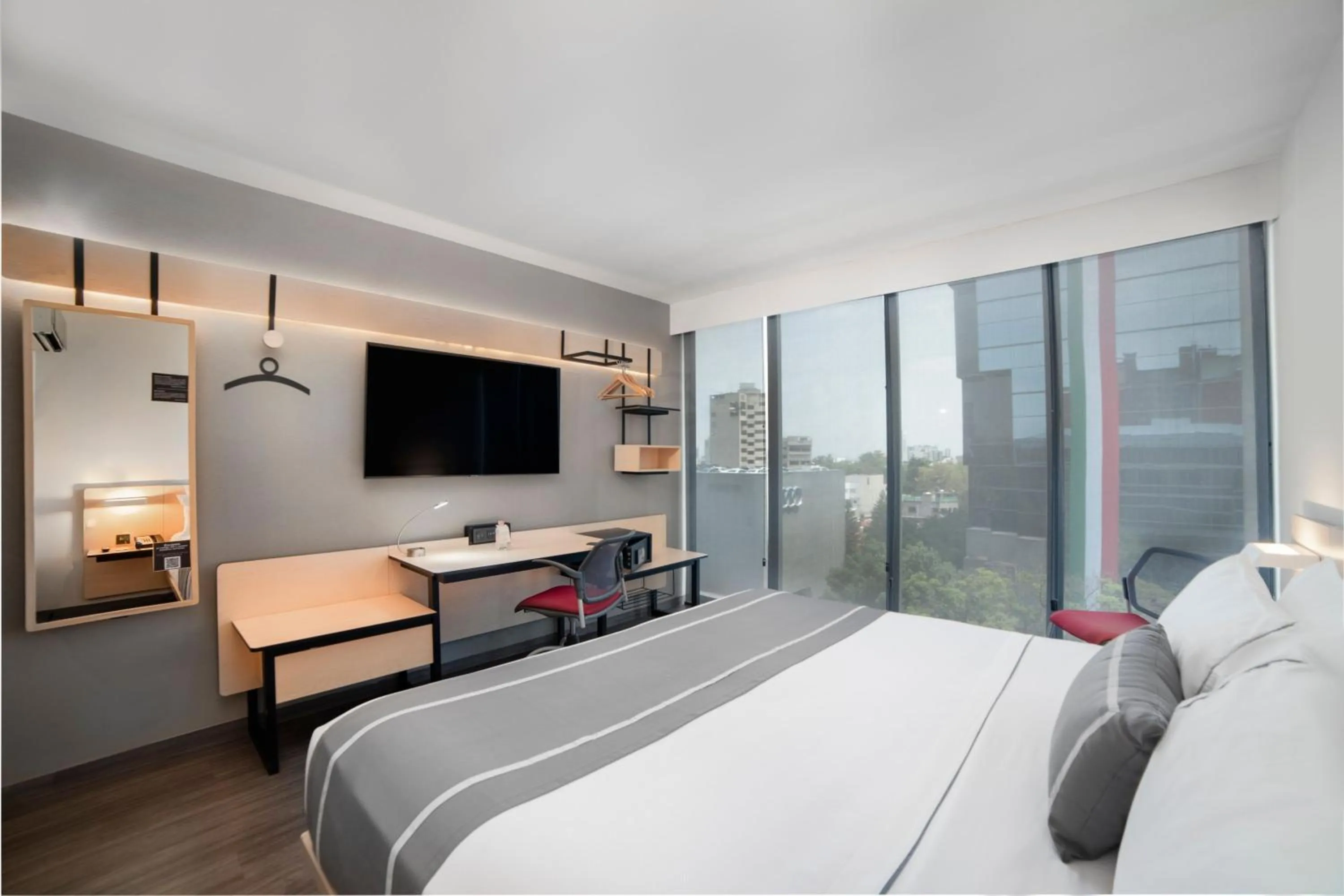 Bedroom, Bed in City Express Plus by Marriott Ciudad de México Insurgentes Sur