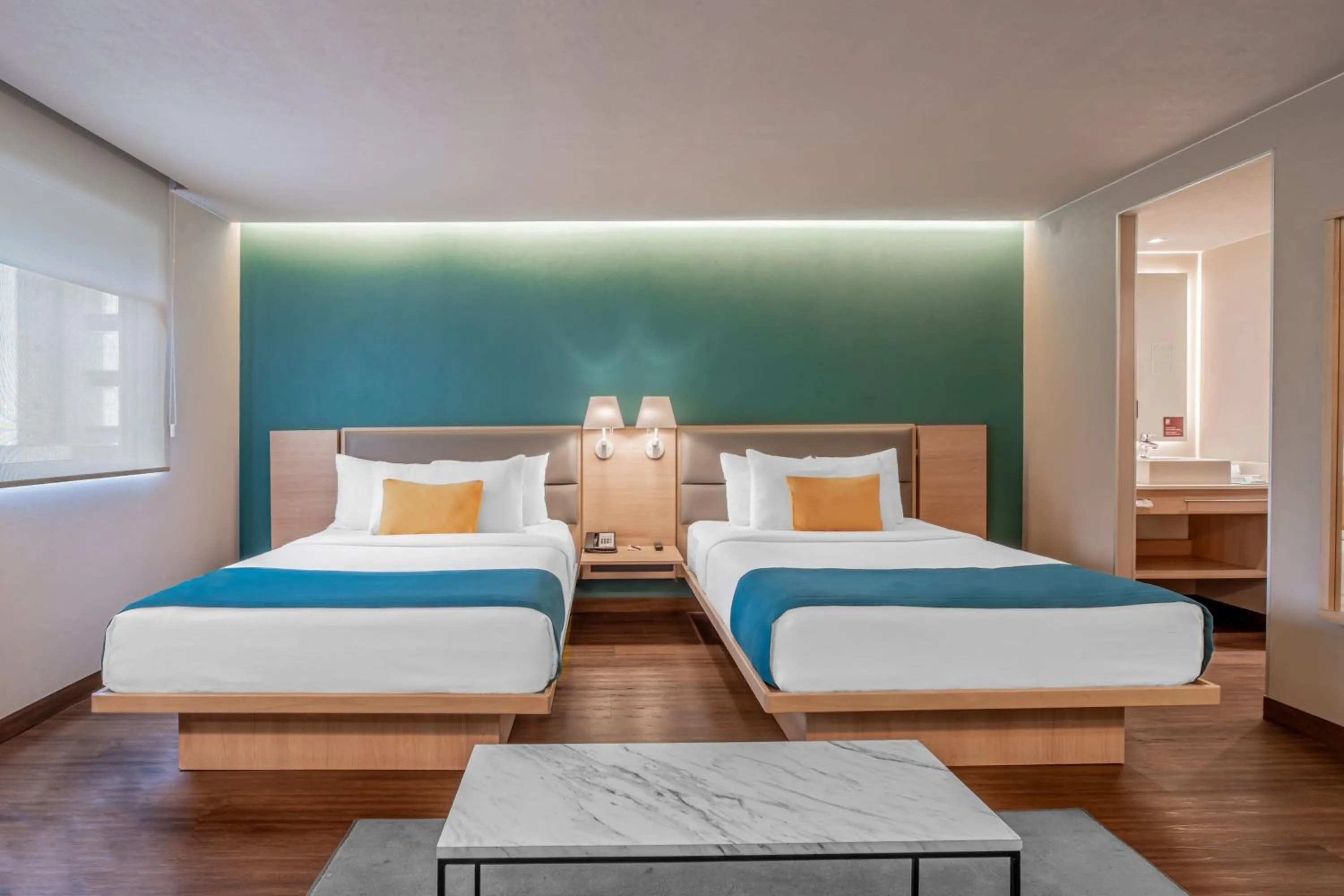 Bedroom, Bed in City Express Suites by Marriott Queretaro