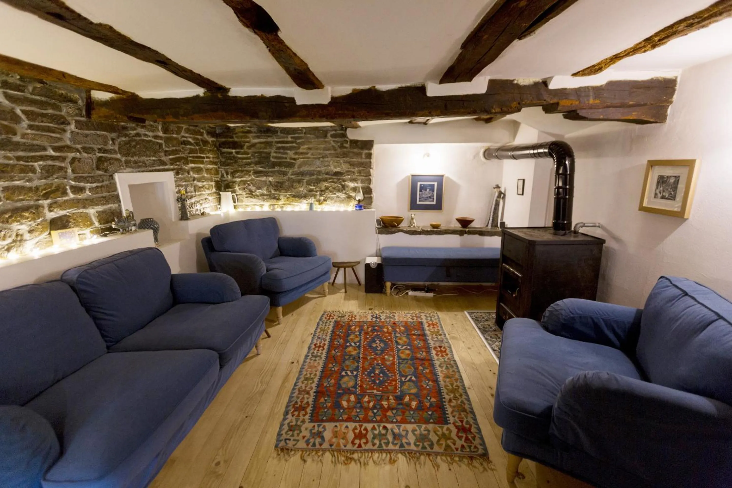 Living room in Little River Guest House