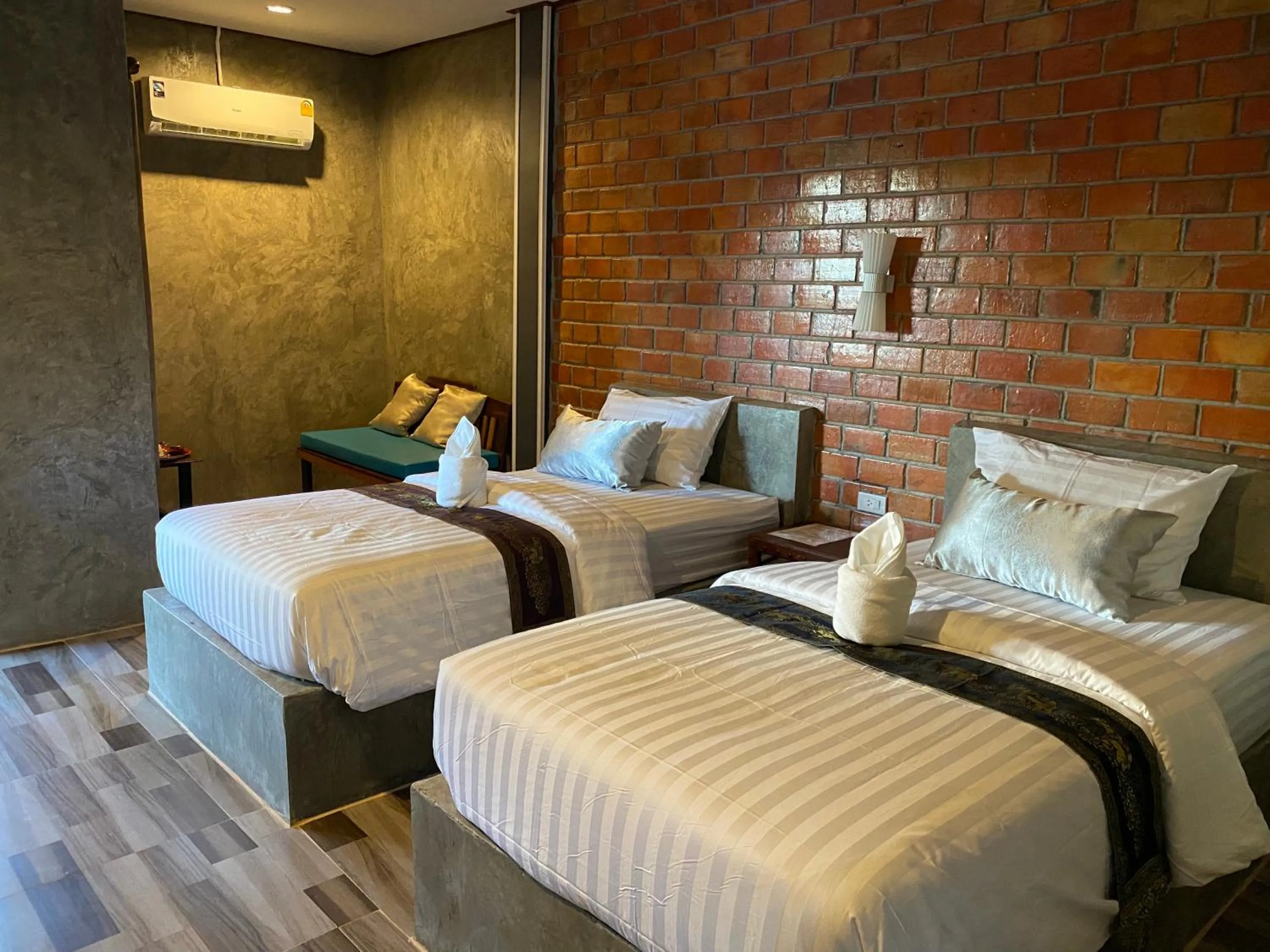 Bed in Khum Lanna Boutique Hotel