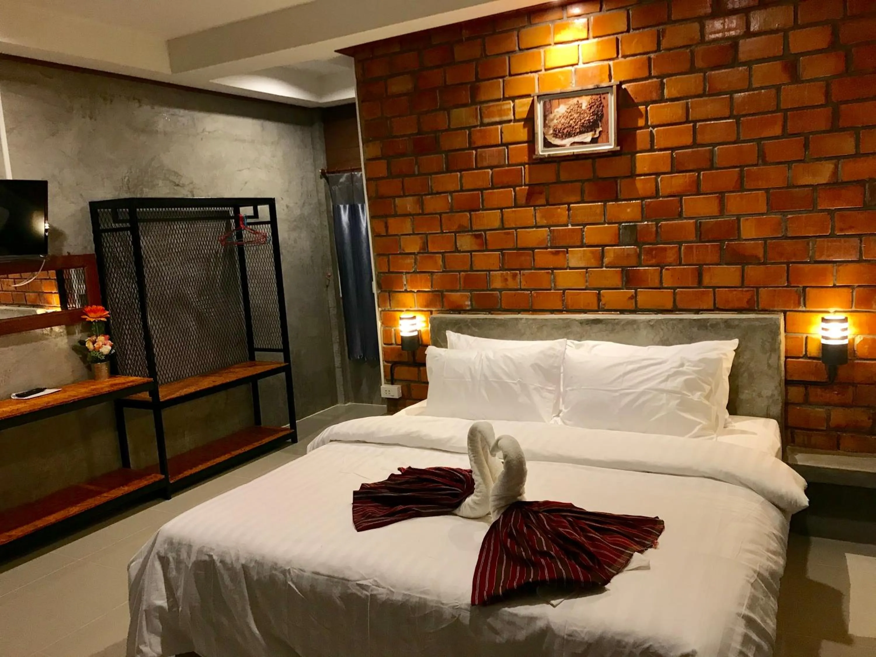 Bed in Khum Lanna Boutique Hotel