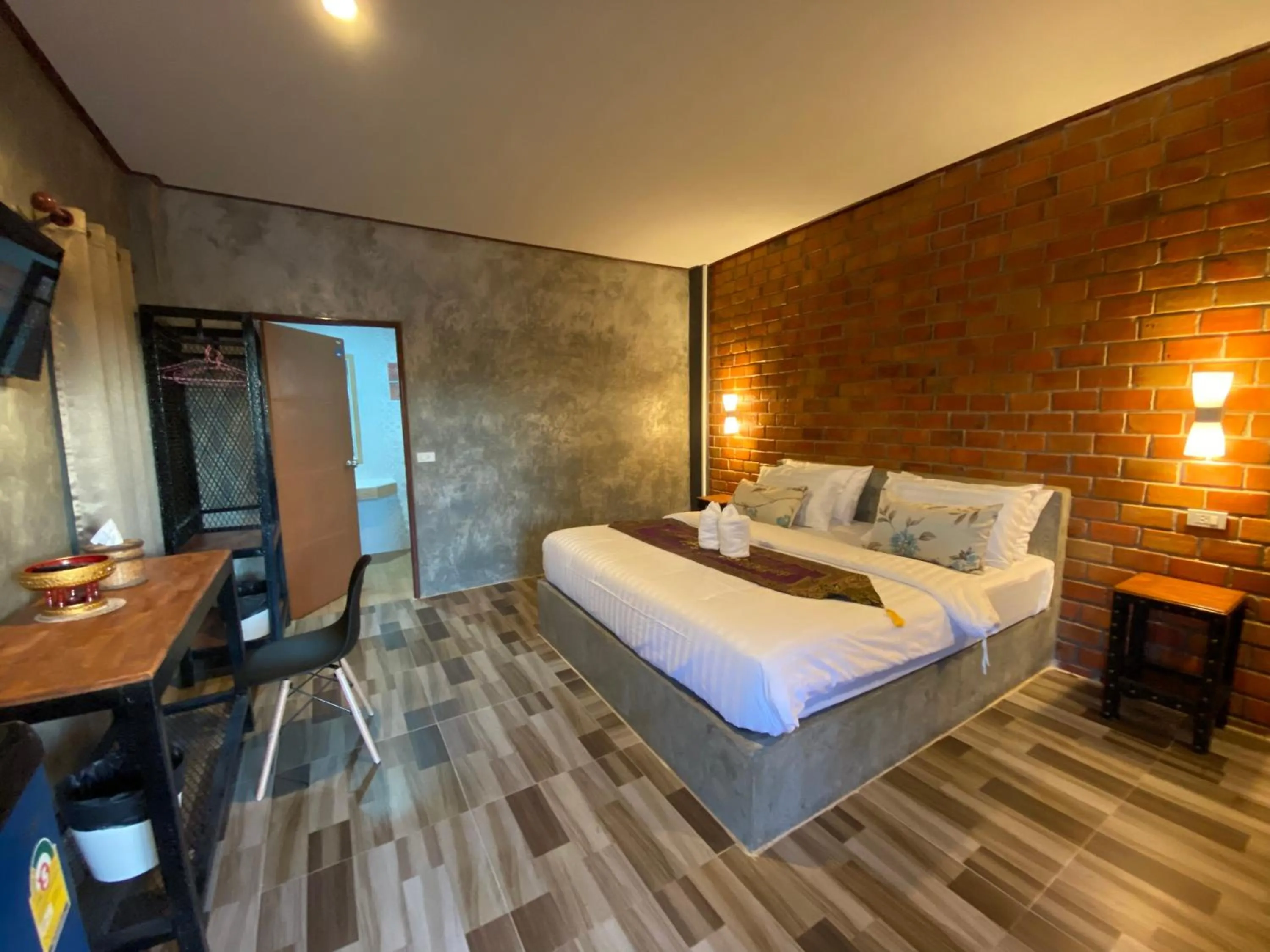 Bed in Khum Lanna Boutique Hotel