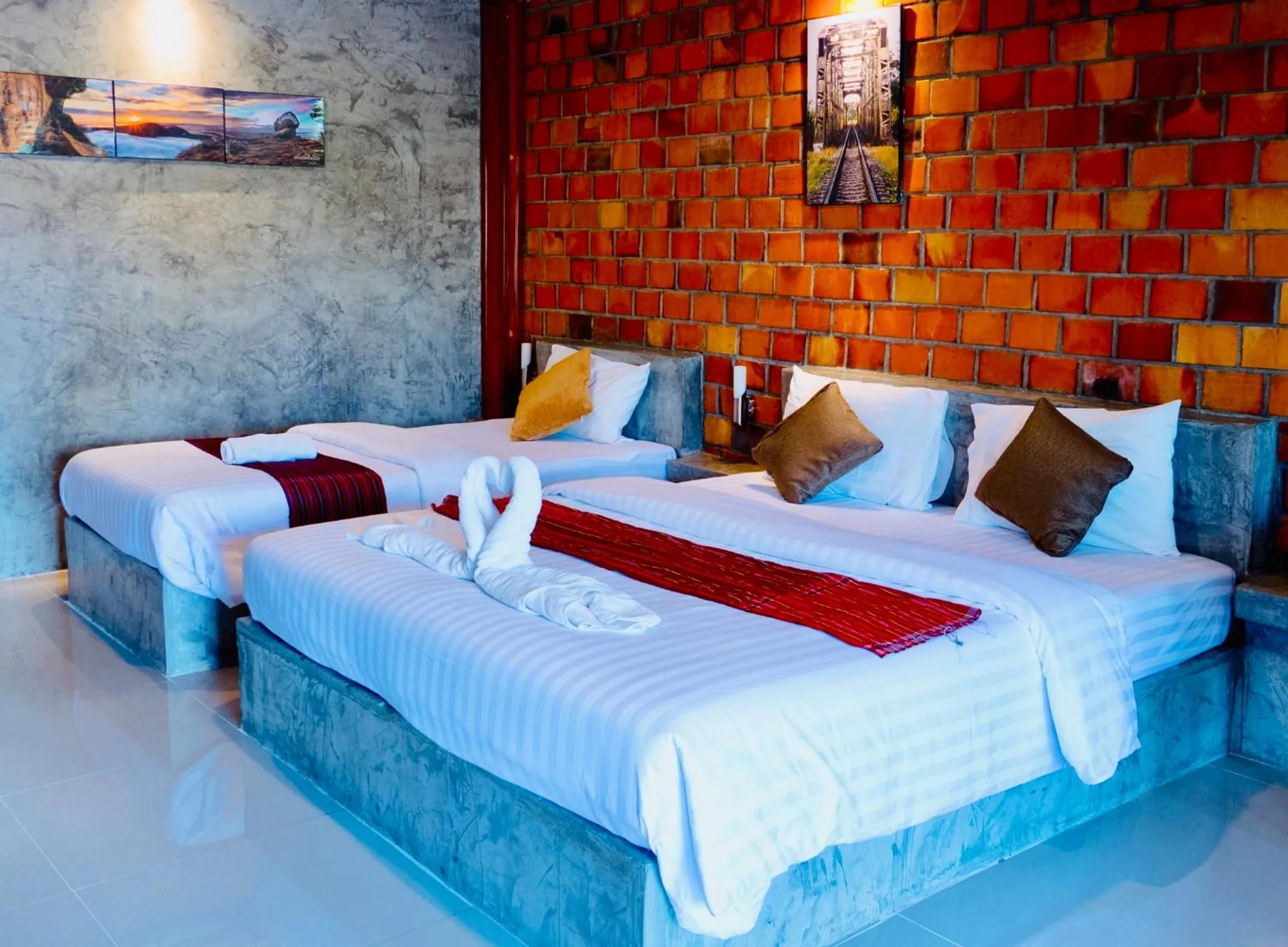 Bed in Khum Lanna Boutique Hotel