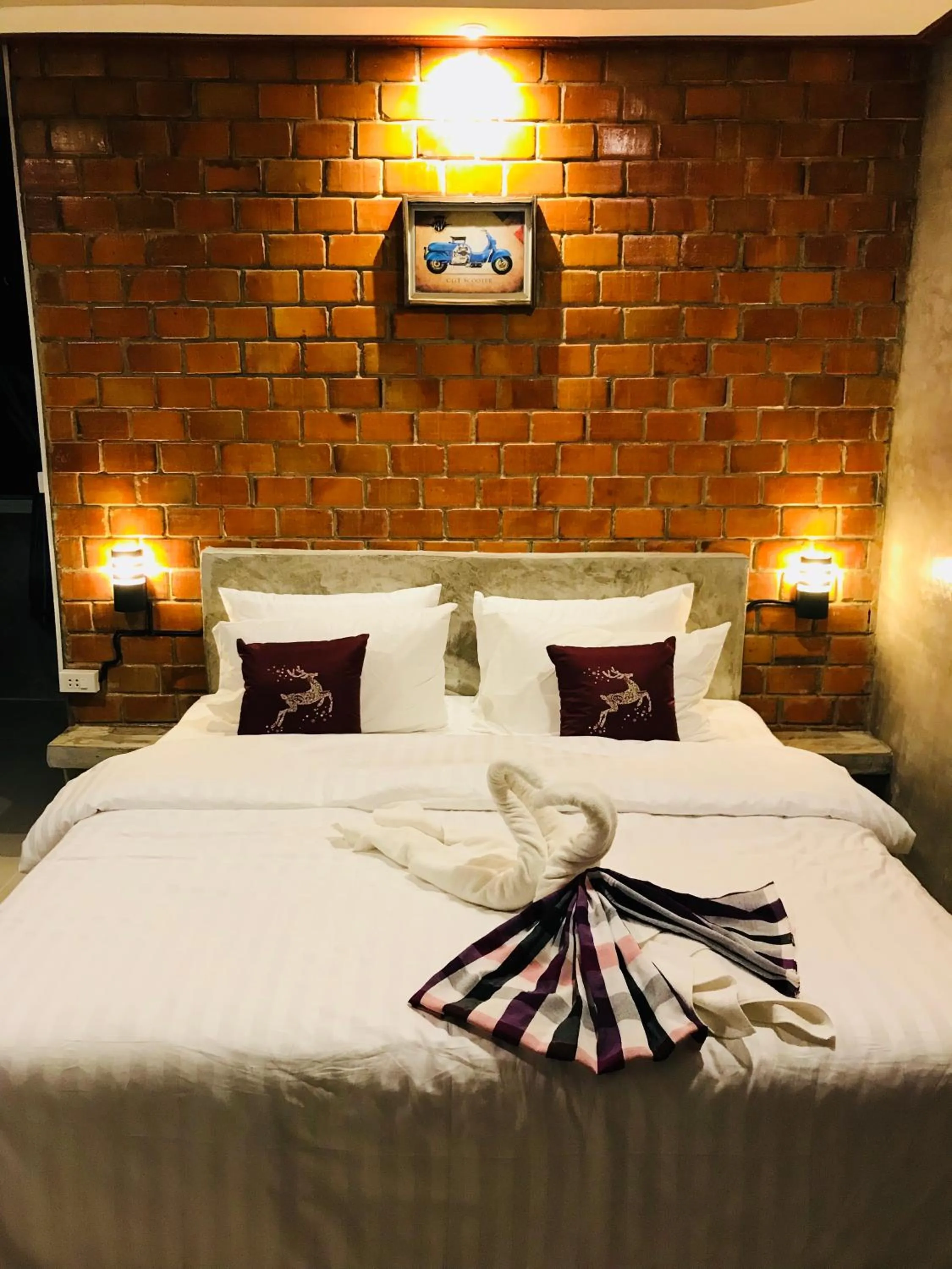 Bed in Khum Lanna Boutique Hotel