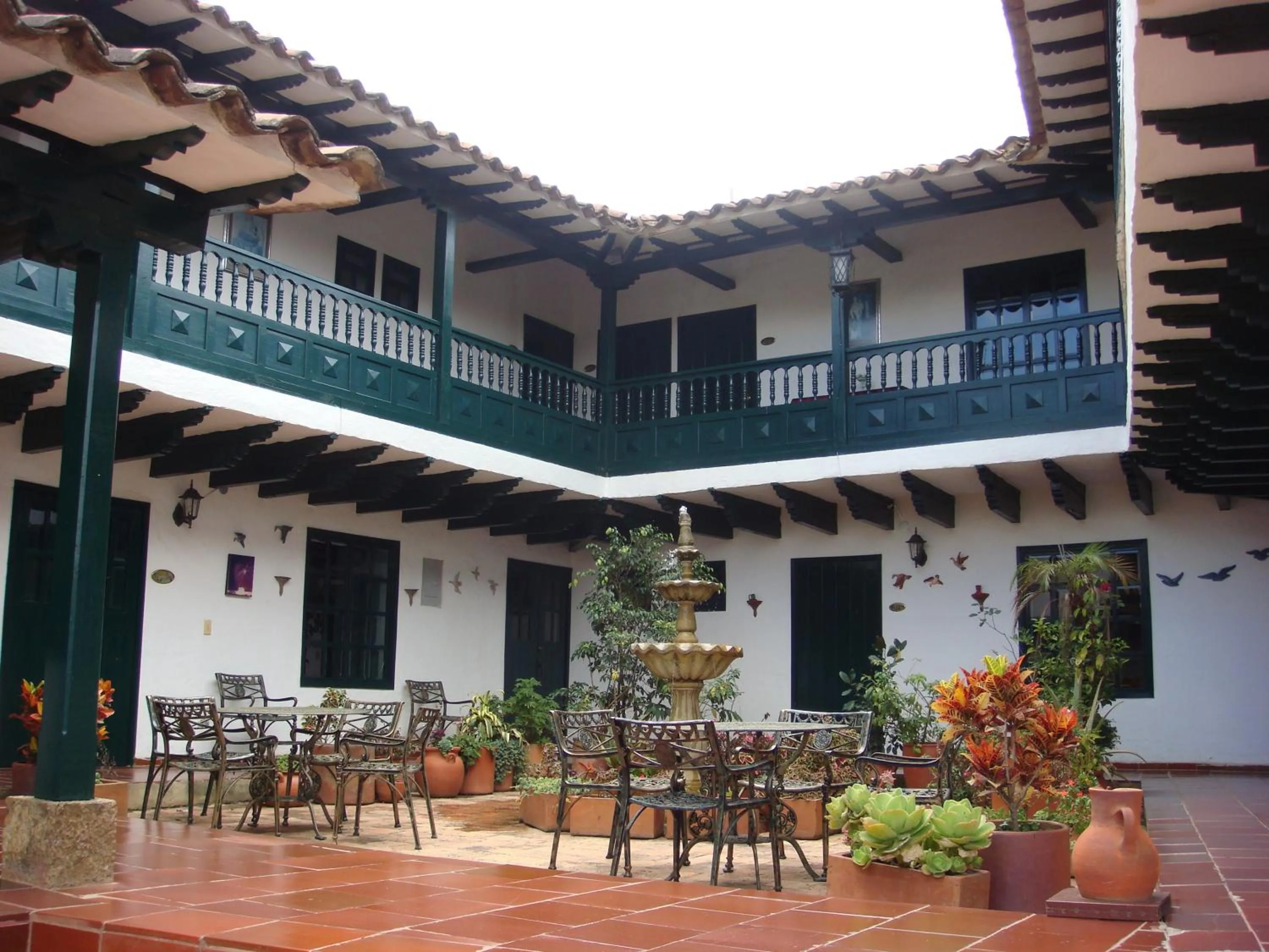 Balcony/Terrace in Hotel Hospederia San Carlos Villa De Leyva