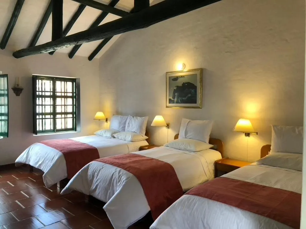 Bed in Hotel Hospederia San Carlos Villa De Leyva