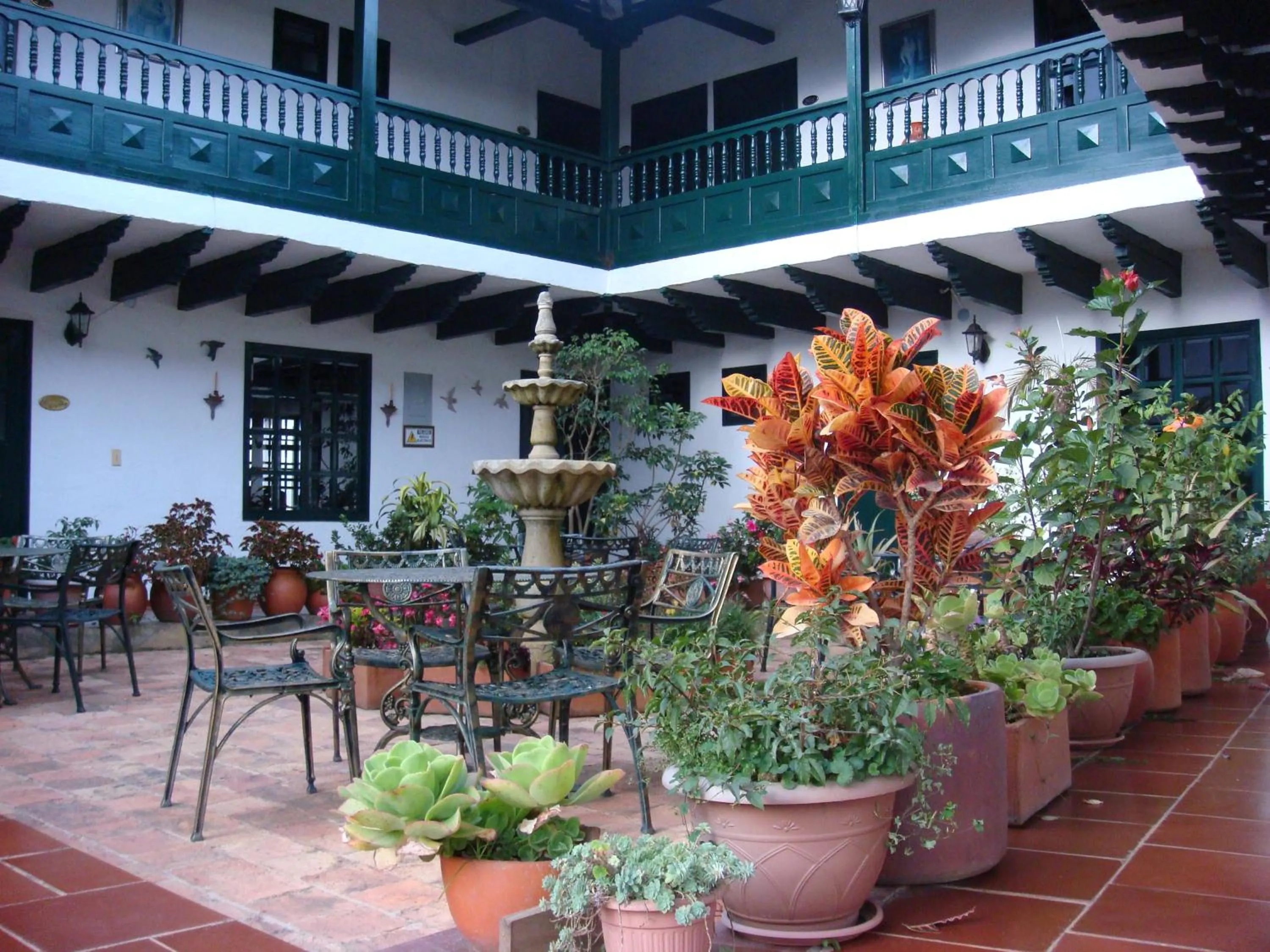 Balcony/Terrace in Hotel Hospederia San Carlos Villa De Leyva