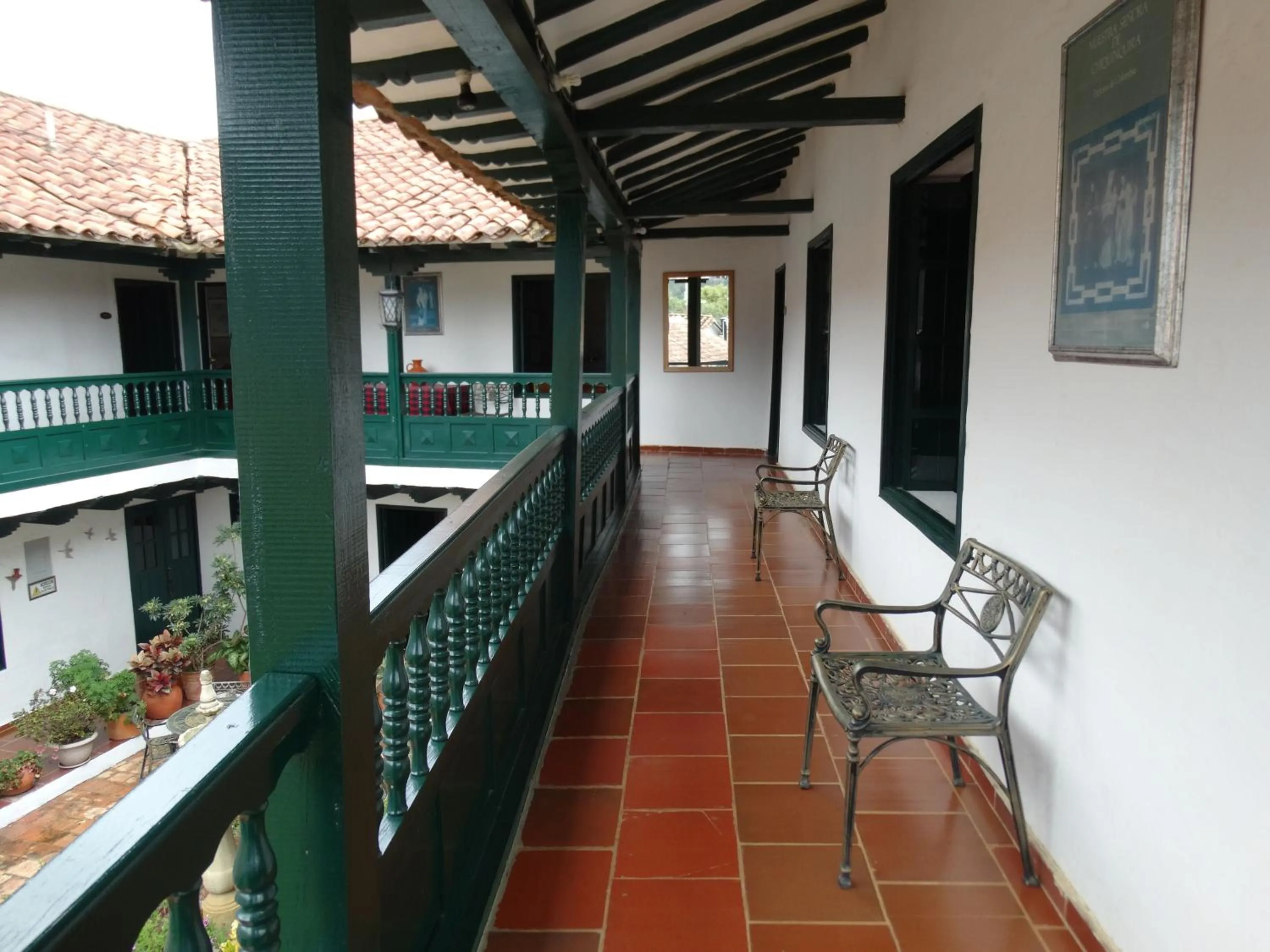 Balcony/Terrace in Hotel Hospederia San Carlos Villa De Leyva