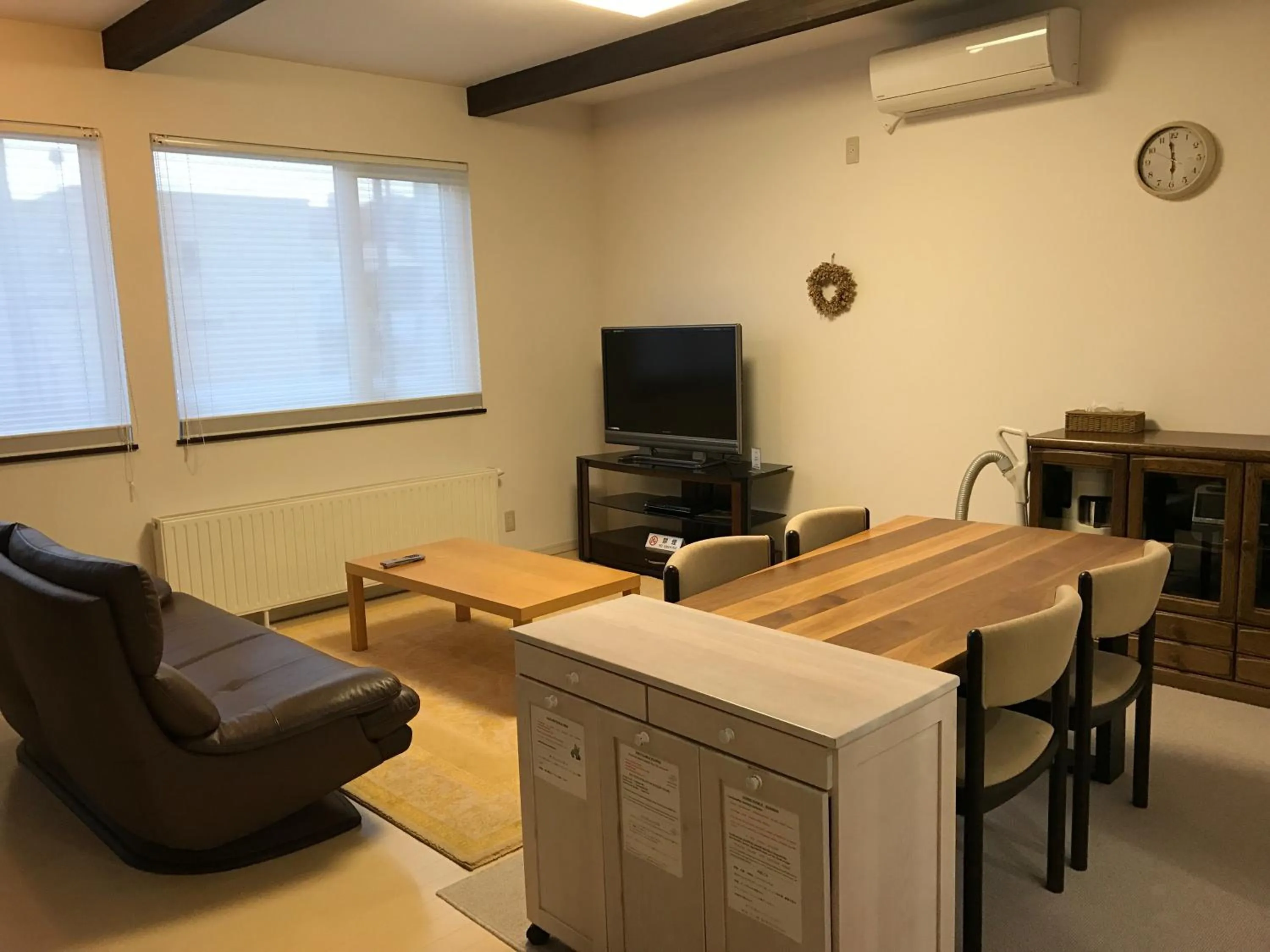 Living room in Tsuru Apartments