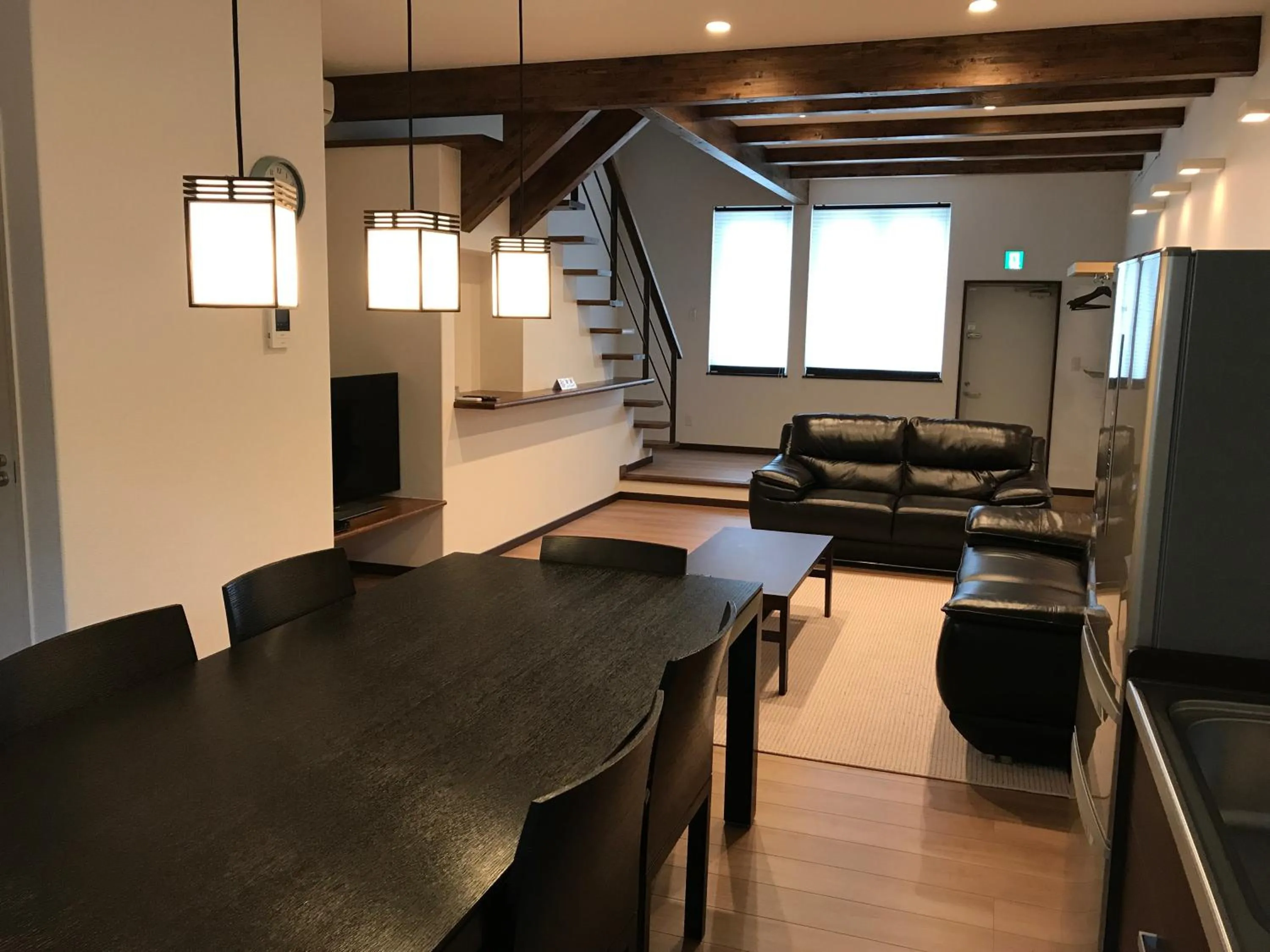 Living room in Tsuru Apartments