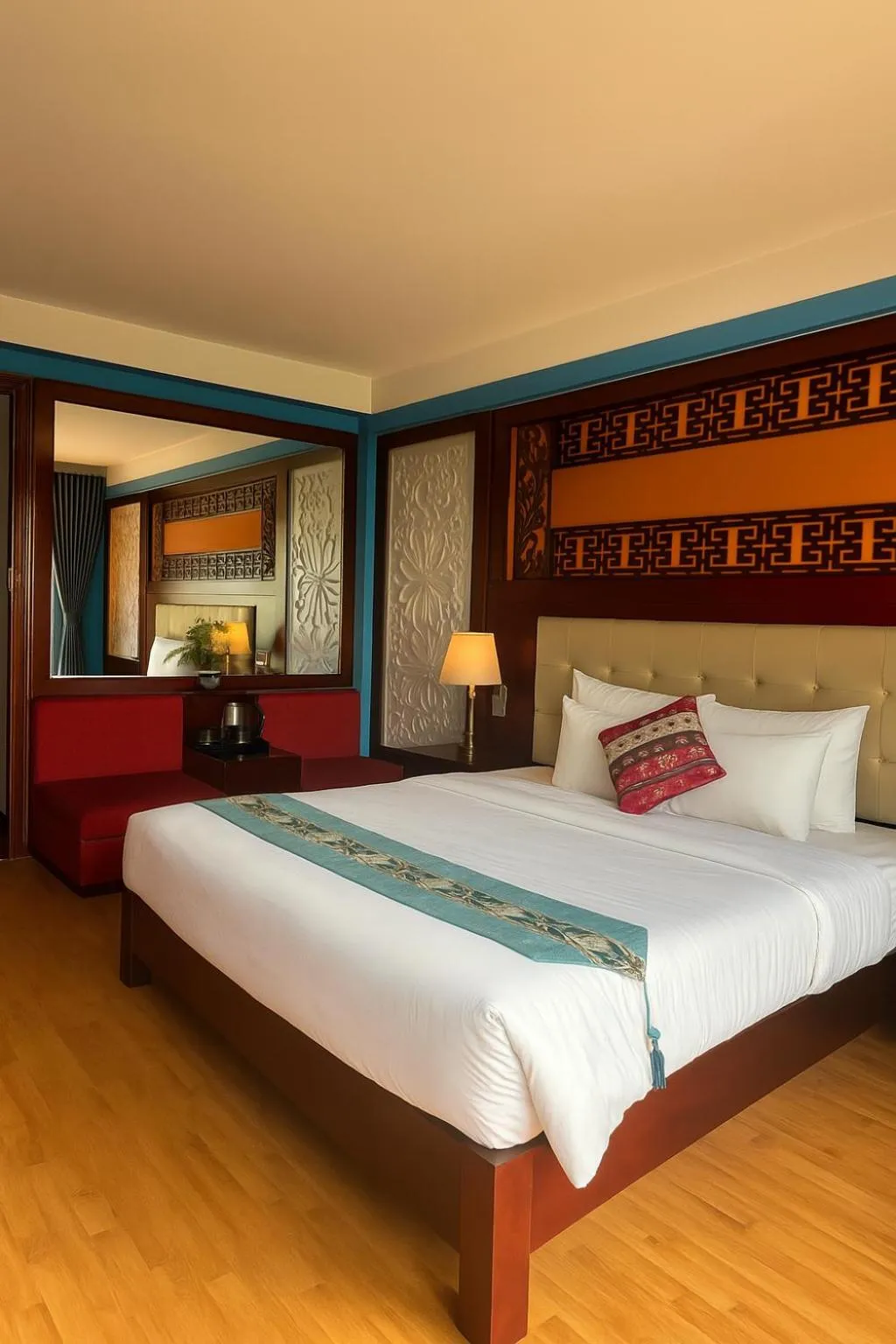 Bed in Sapa Elegance Hotel