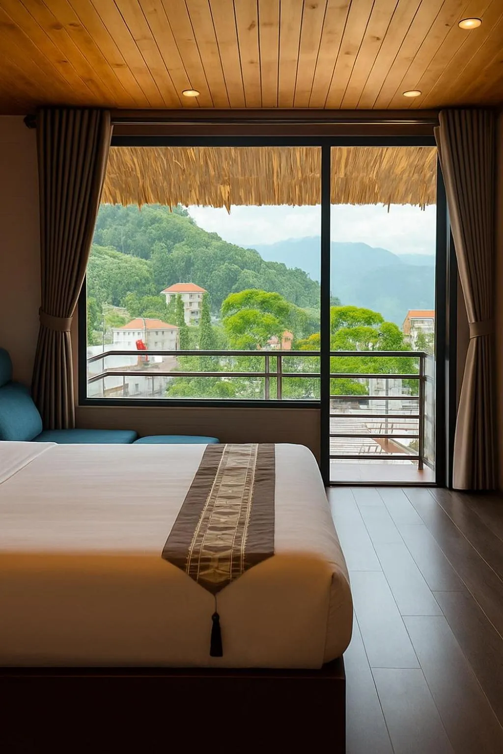 Bed in Sapa Elegance Hotel