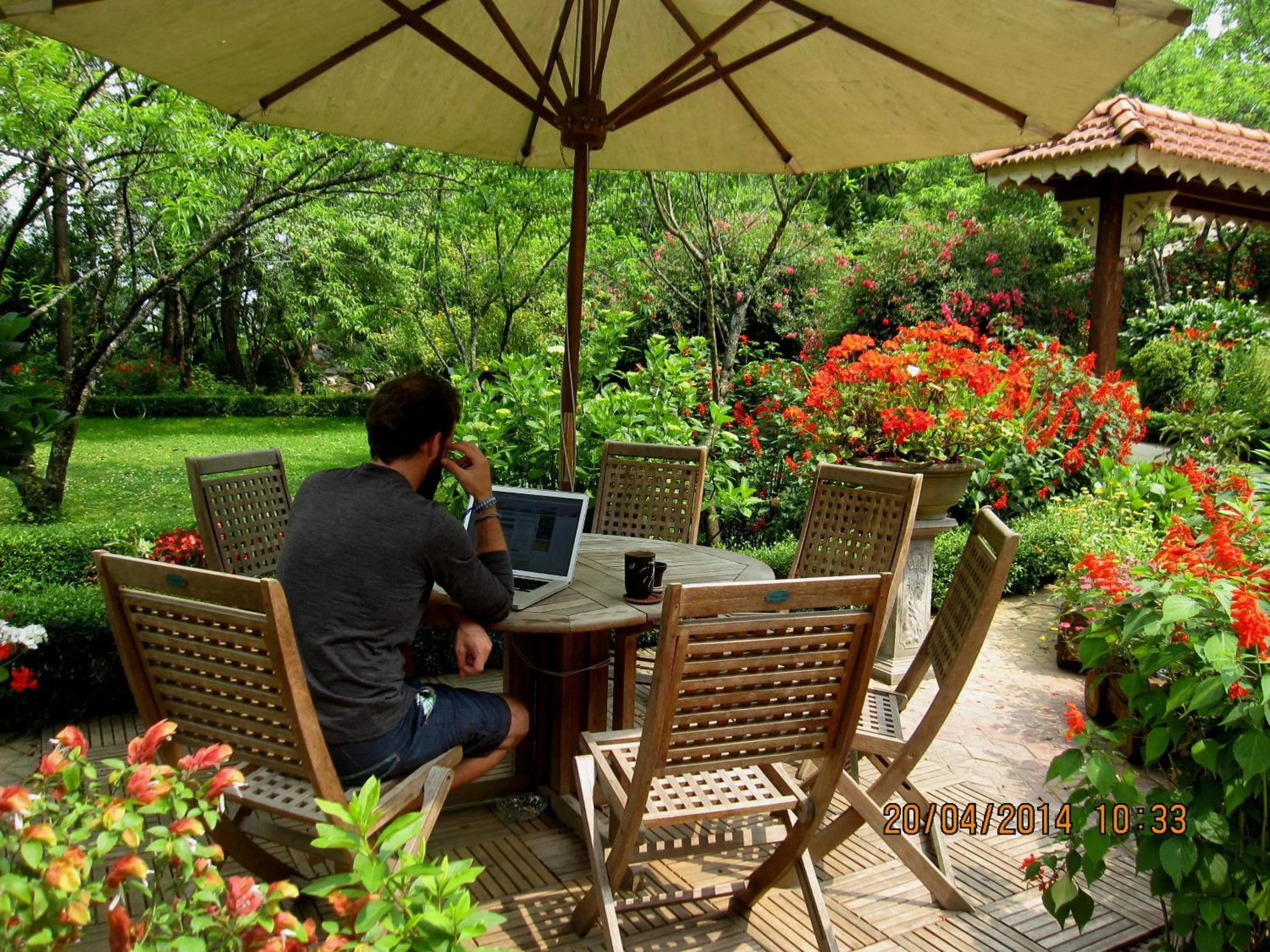 Patio in Sapa Garden Bed and Breakfast