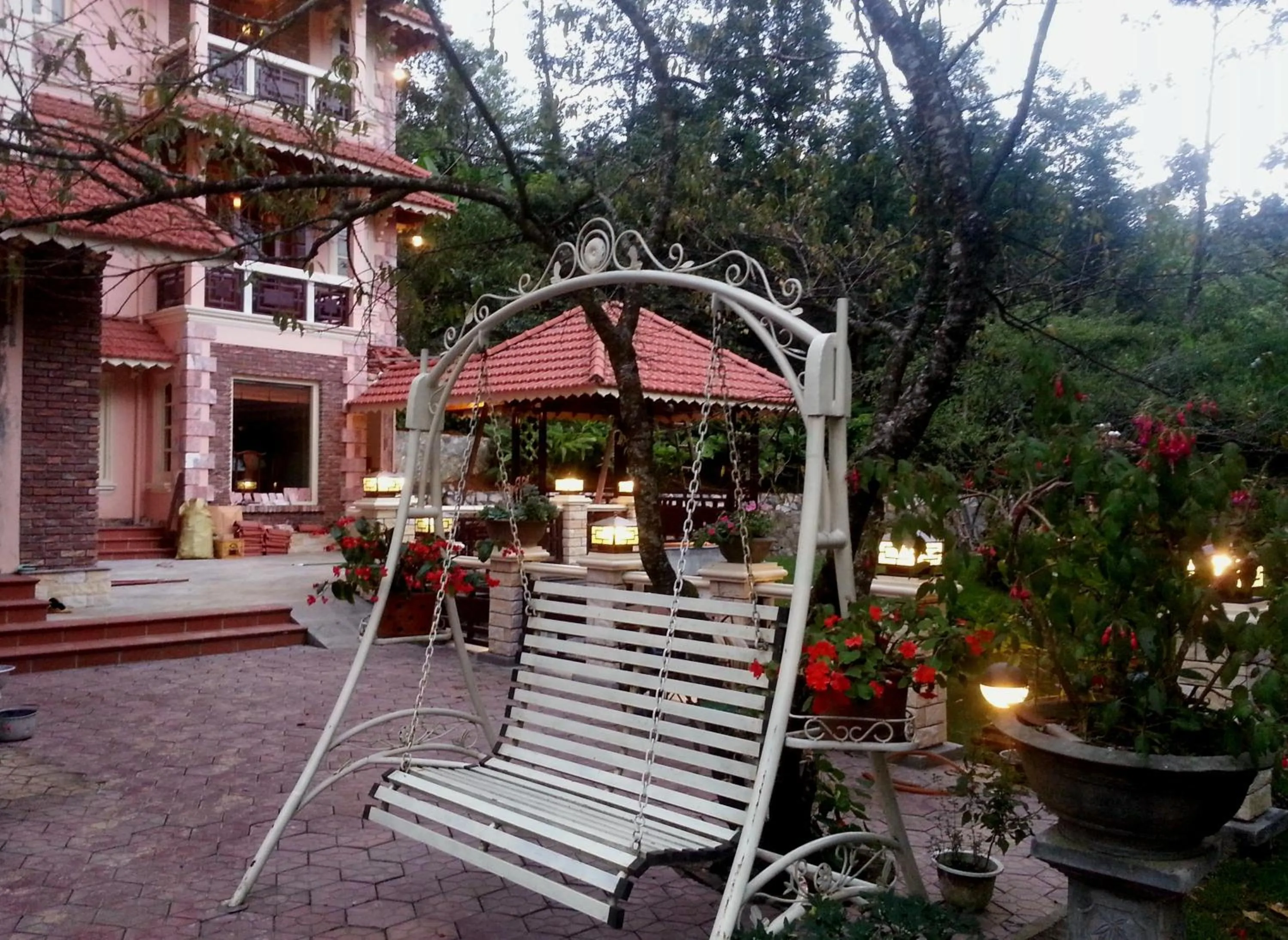 Patio in Sapa Garden Bed and Breakfast