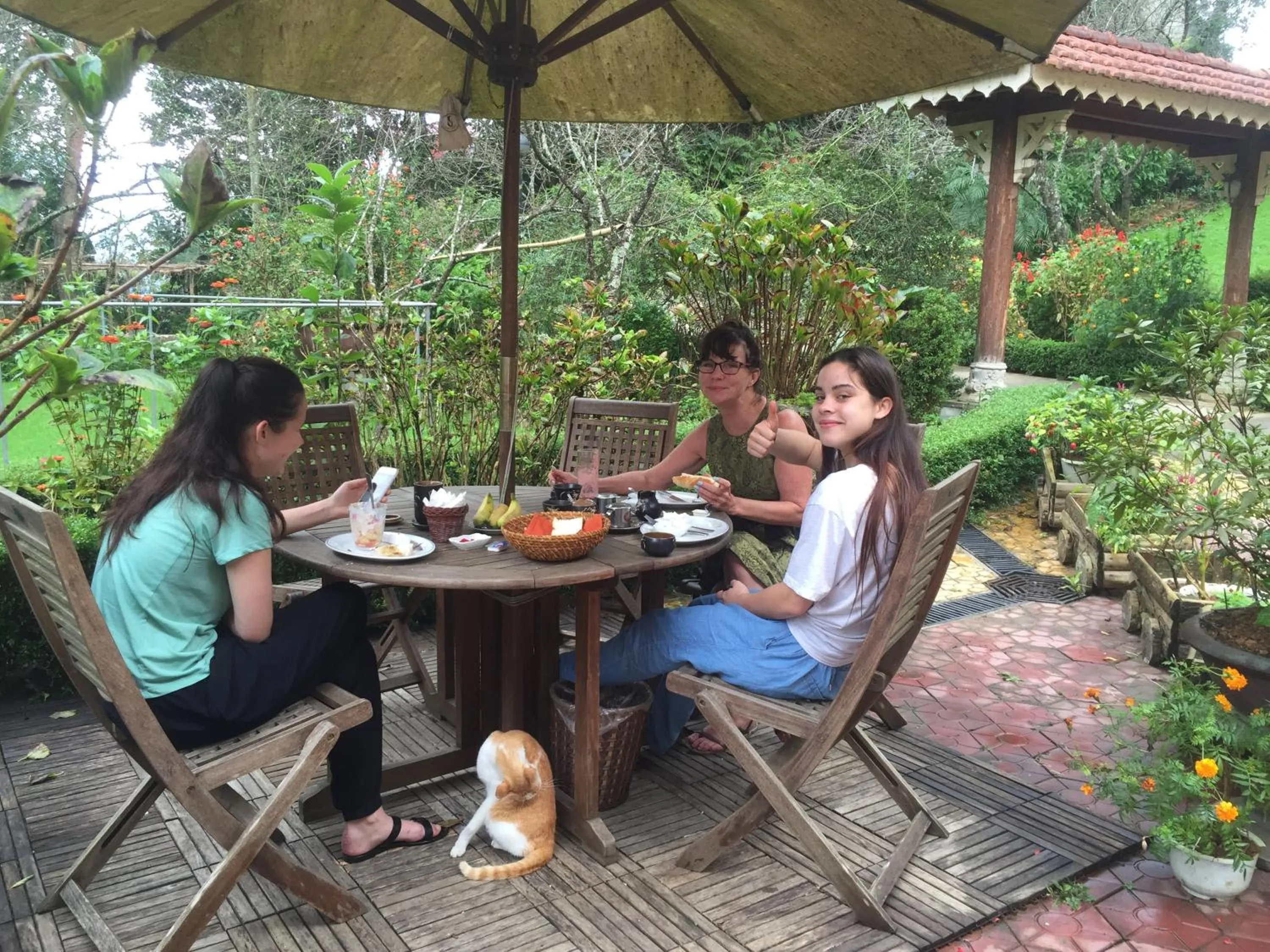 Patio in Sapa Garden Bed and Breakfast