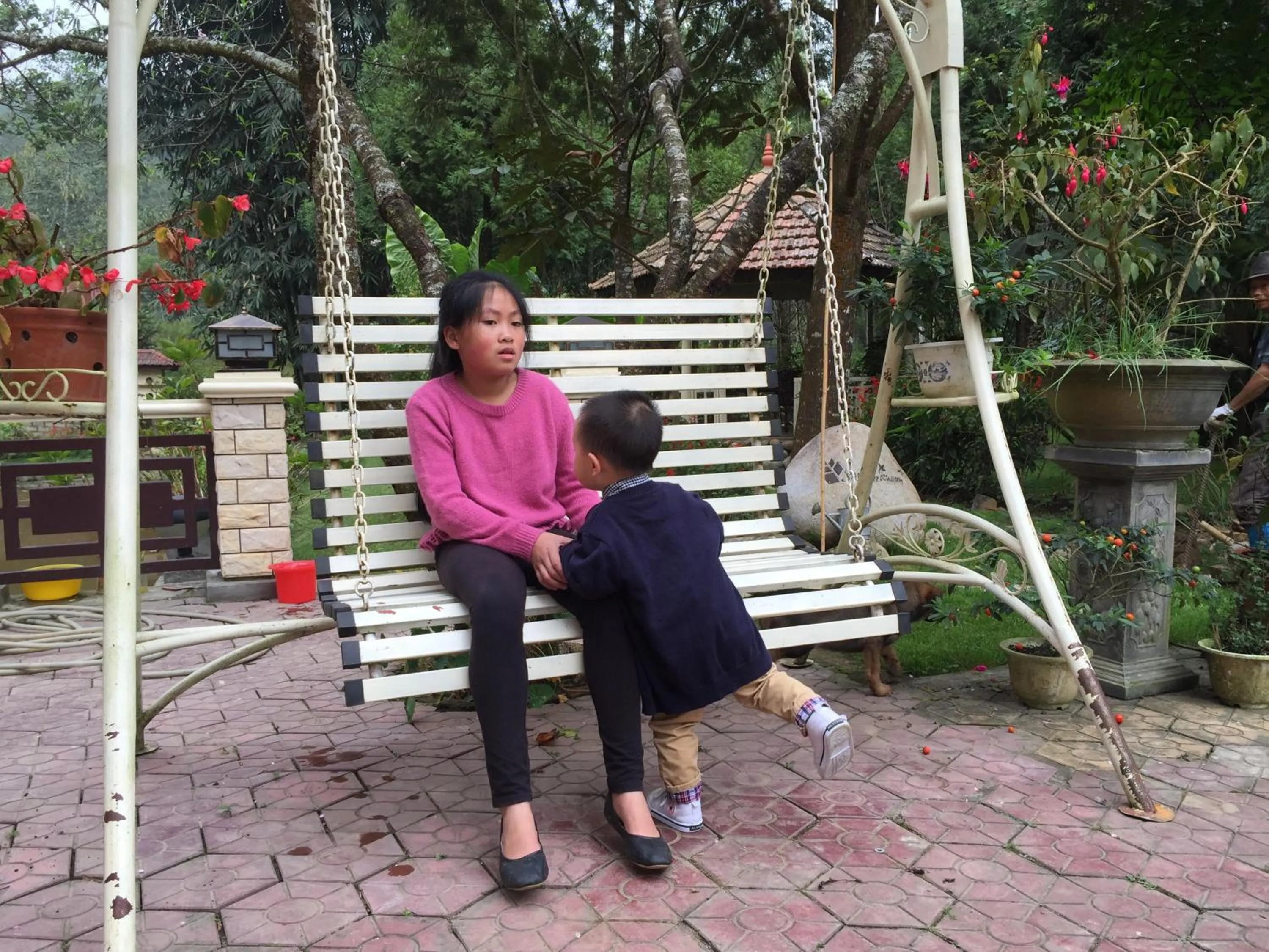 Patio in Sapa Garden Bed and Breakfast