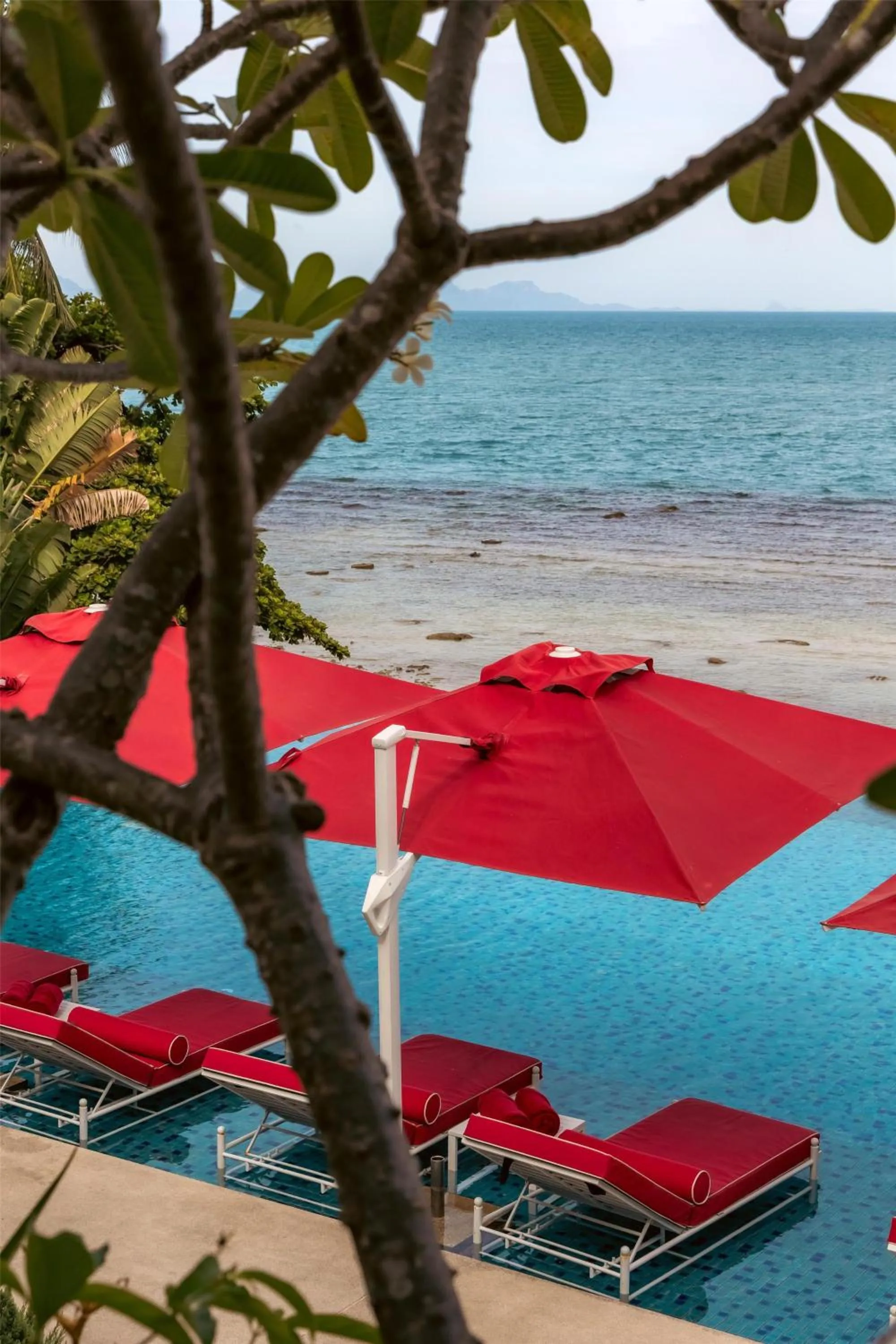 sunbed in Conrad Koh Samui